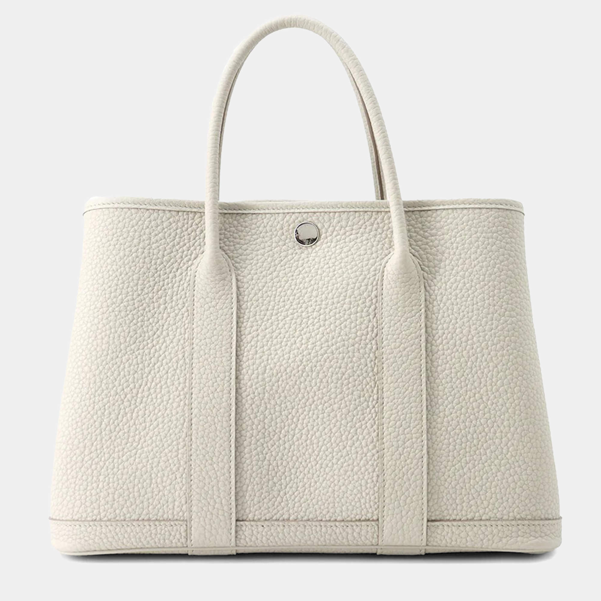  Hermes Beton Negonda Leather TPM Garden Party Bag