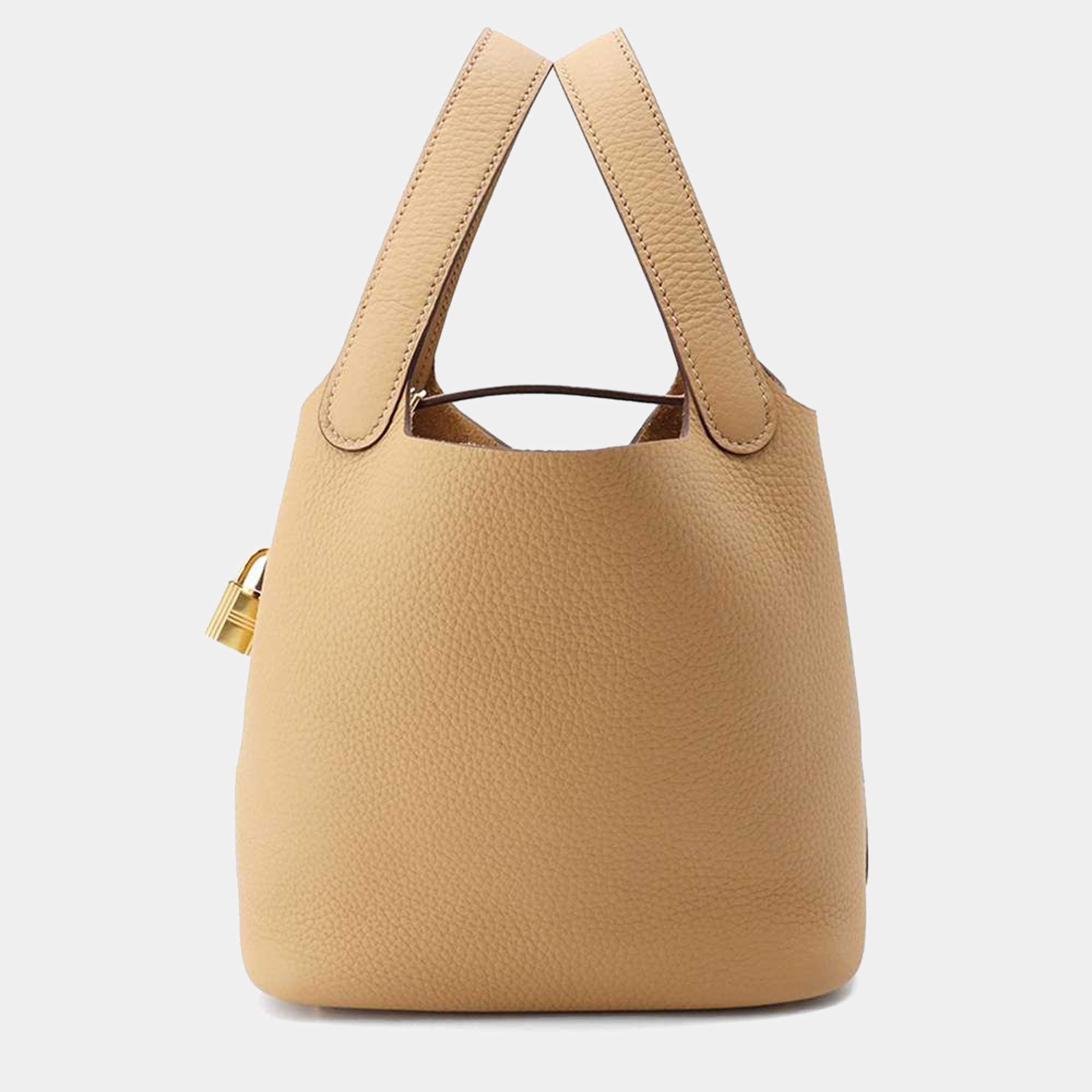 Hermes Picotin Lock PM 18 Biscuit Taurillon Clemence 