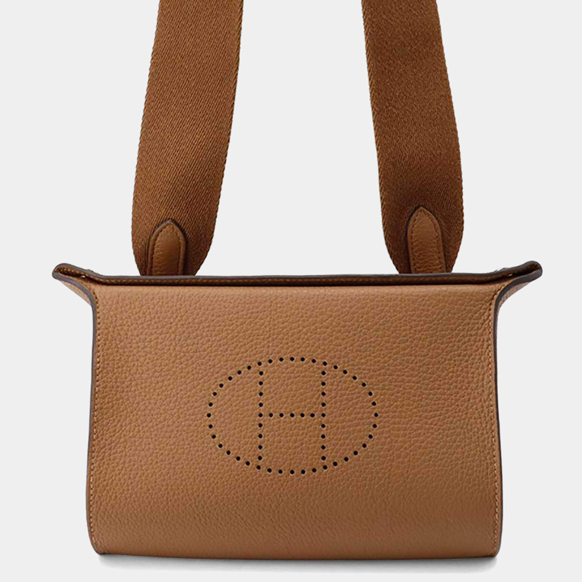 Hermes Videpoches Halzan Togo Leather Shoulder Bag