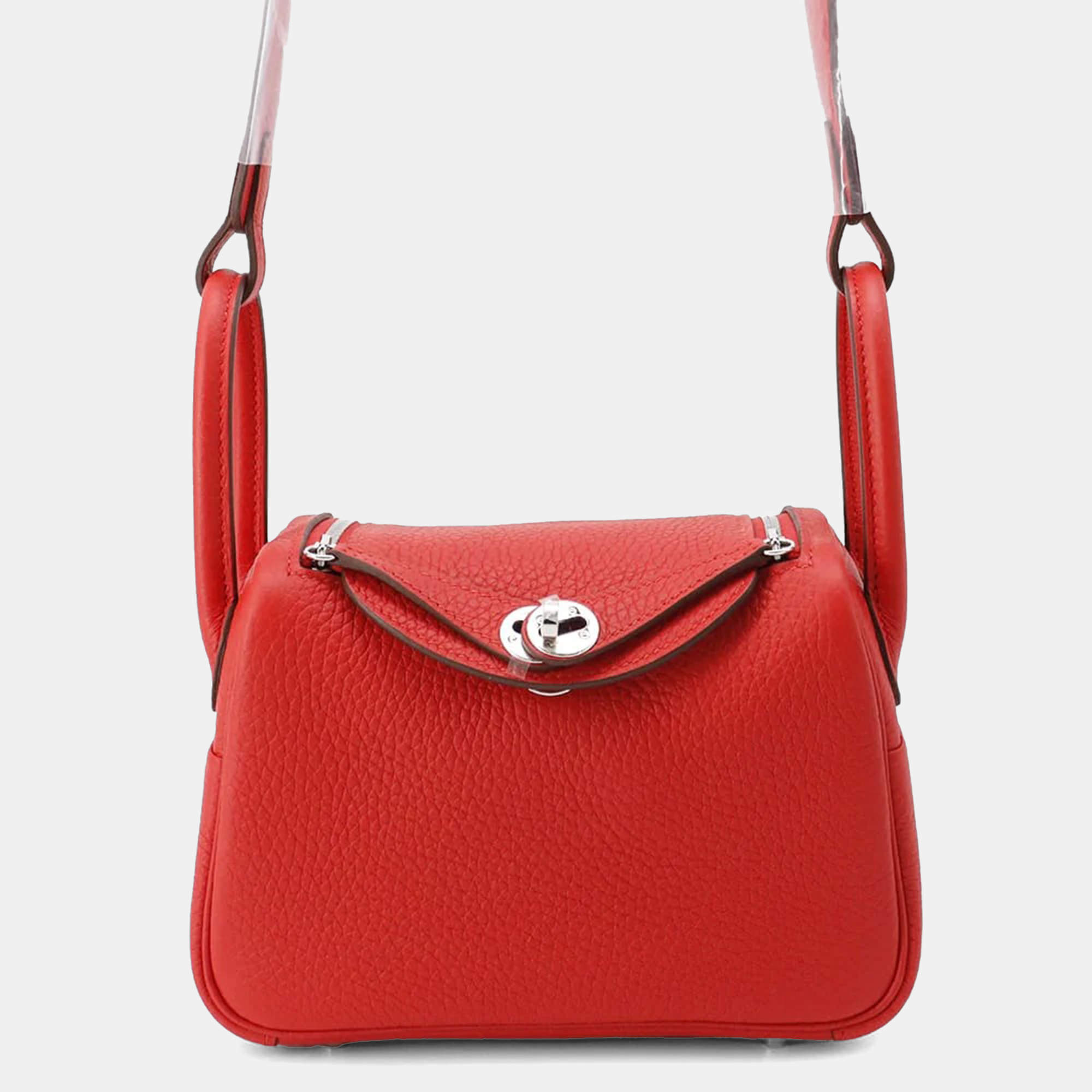 Hermes Lindy Mini Rouge Ladue Taurillon Clemence