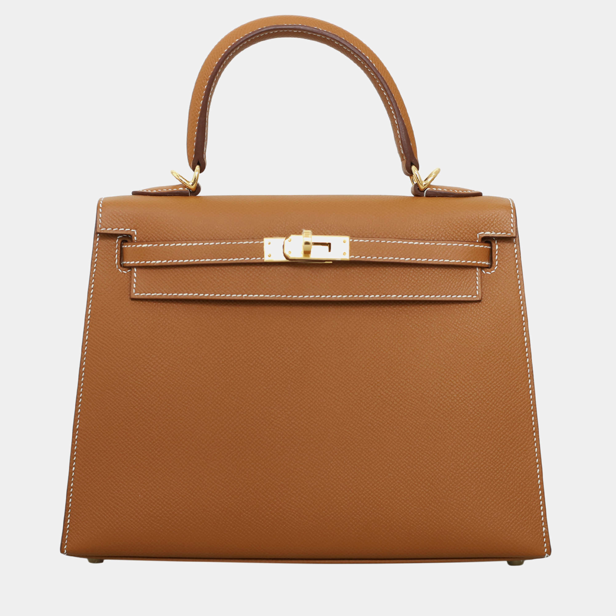 Hermes Kelly 25 Gold Epsom Sellier Bag