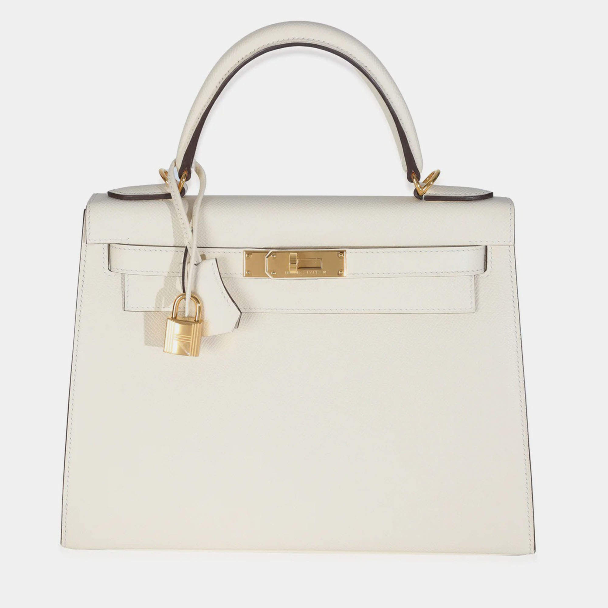 Pre Owned Hermes  Sellier Kelly 28  Nata Epsom Bag