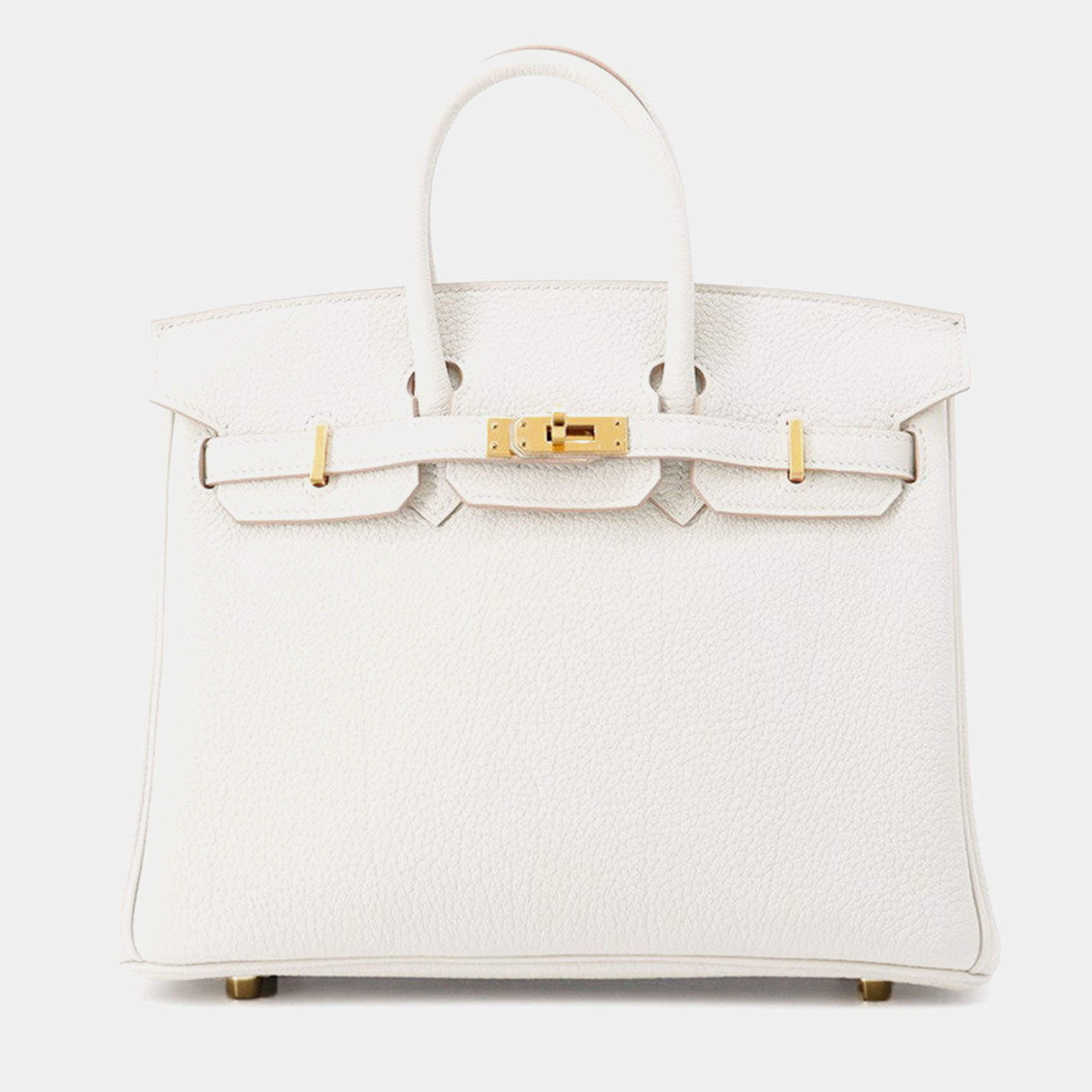 Pre Owned Hermes Birkin Grease Pail Togo Leather Size 25