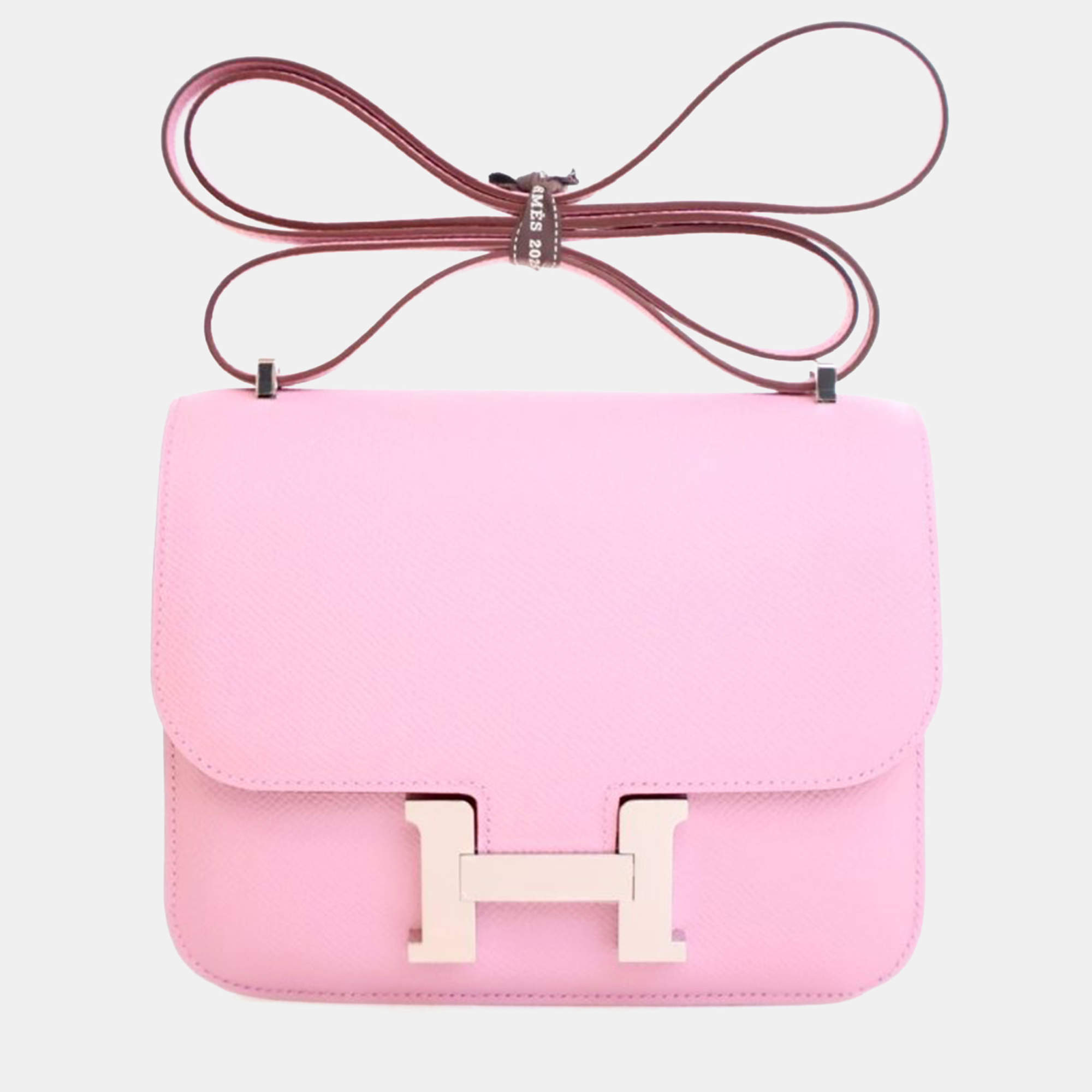 مملوكة مسبقًا Hermes Mauve Sylvestre Epsom Mini Constance 18