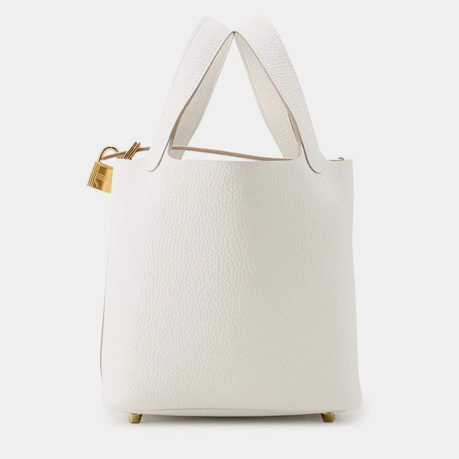 مملوكة مسبقًا Hermes Picotin Lock Grease Pail Taurillon Clemence PM