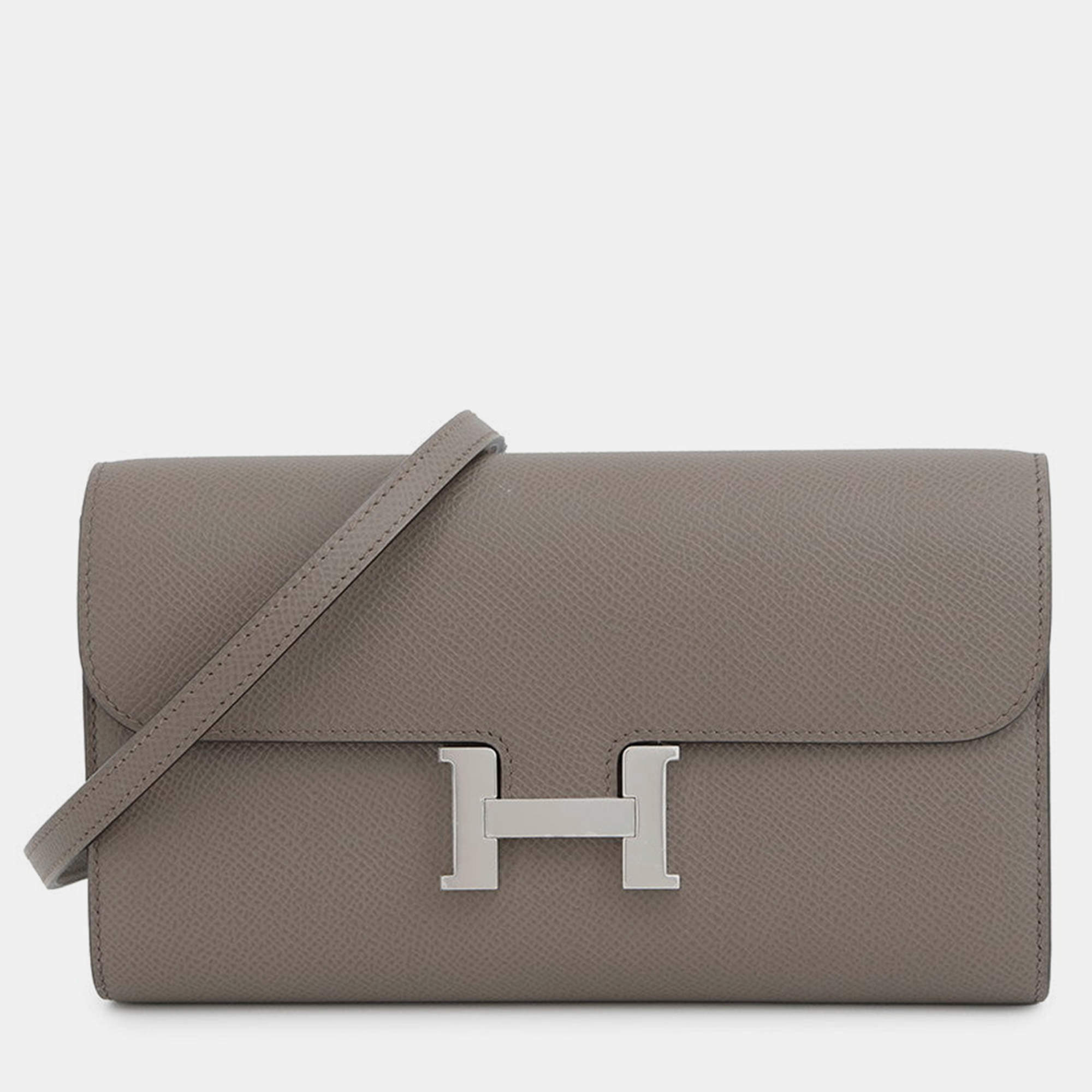Pre Owned Hermes Constance To Go Etain Epsom