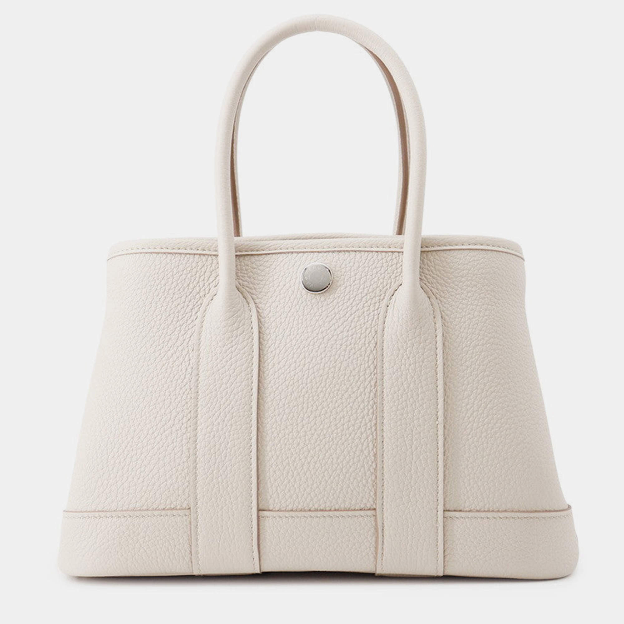 Pre Owned Hermes Neo Garden Beton Negonda Leather Size 23