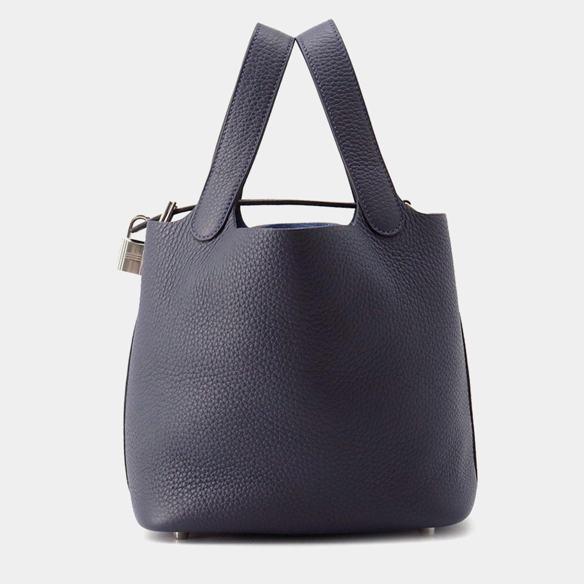 مملوكة مسبقًا Hermes Picotin Lock Blue Nuit Taurillon Clemence 18