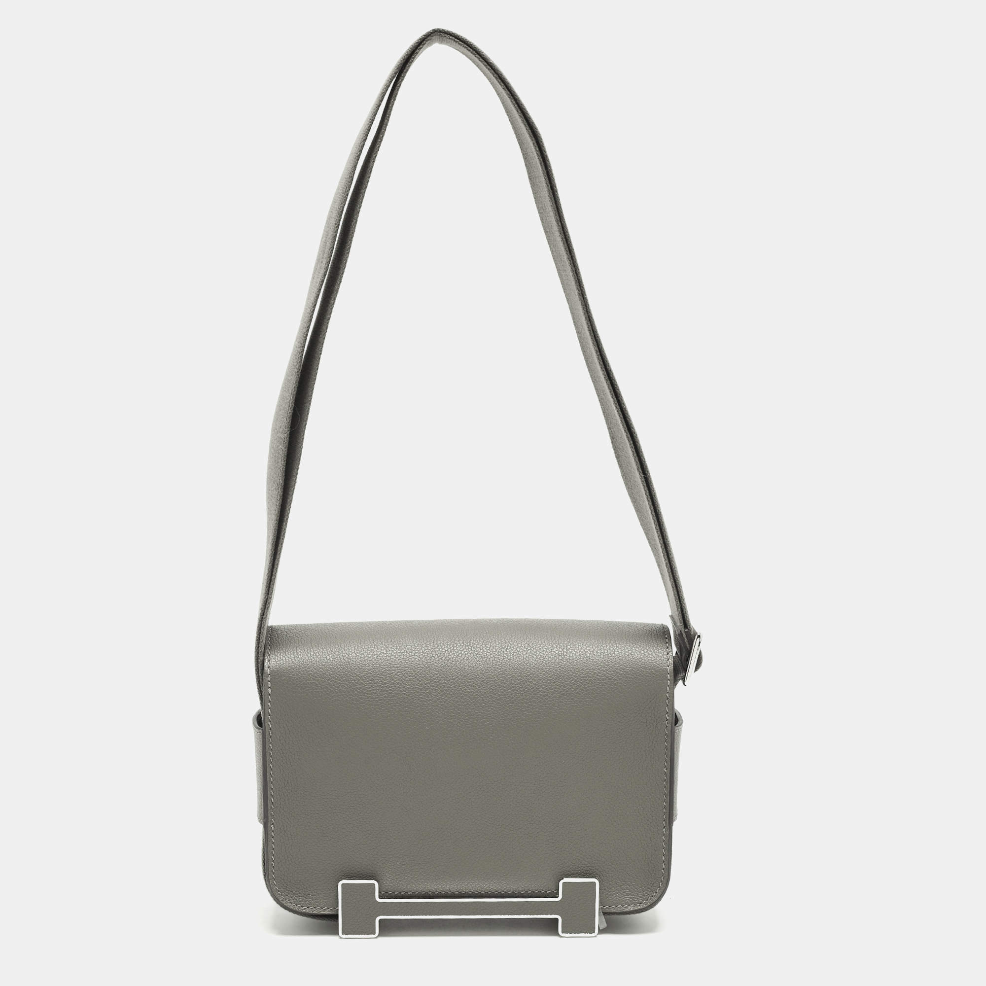 Pre Owned حقيبة هيرمس جيتا شفر ميسور جلدية سوداء للكتف