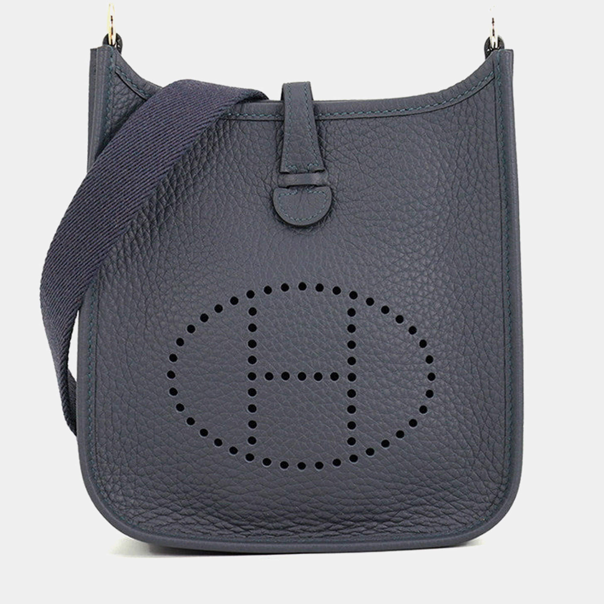 Pre Owned Hermes Evelyne TPM Amazon Grimiste Taurillon Clemence Leather Shoulder Bag
