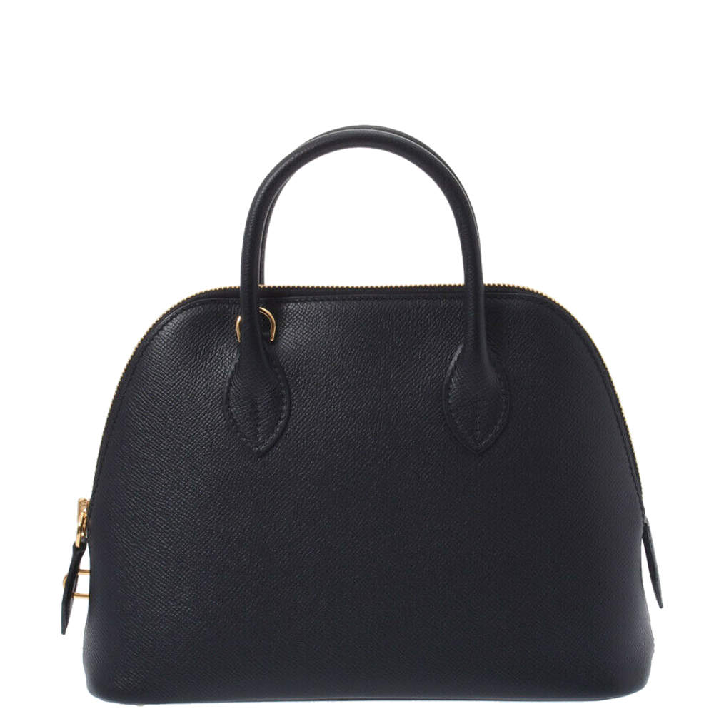 Hermes Black Epsom Leather 1923 25 Bolide Top Handle Bag