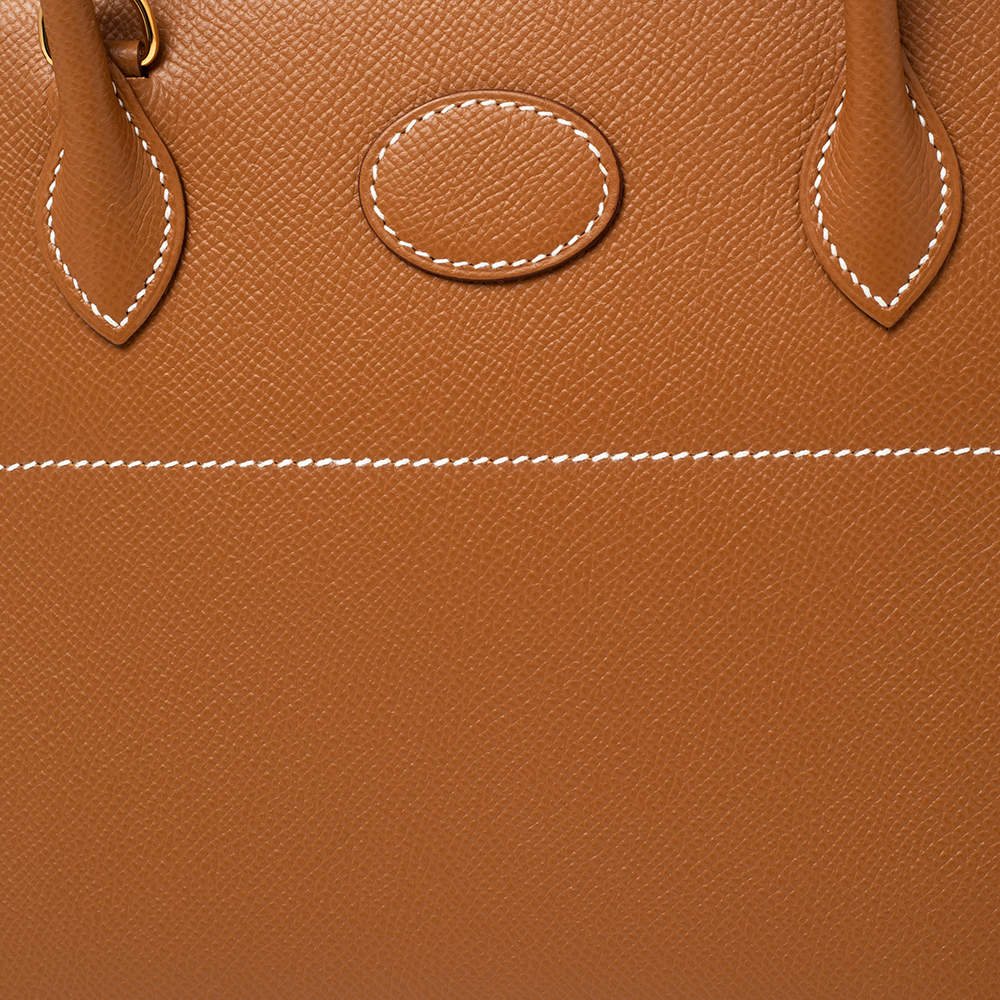 HERMÈS Bolide 27 handbag in Black Chamonix leather with Gold
