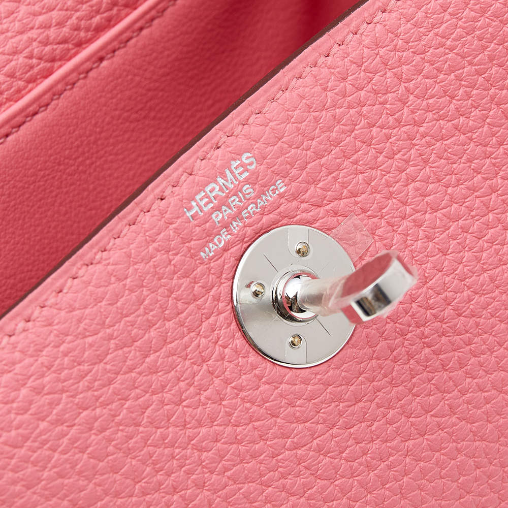 🌺 Hermès 30cm Birkin Rose Azalee Clemence Leather Palladium