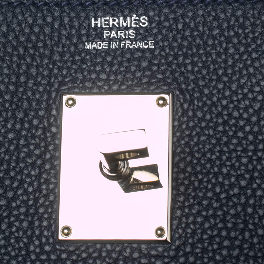 Hermès Blue Nuit Togo Birkin HAC A Dos PM Palladium Hardware, 2022