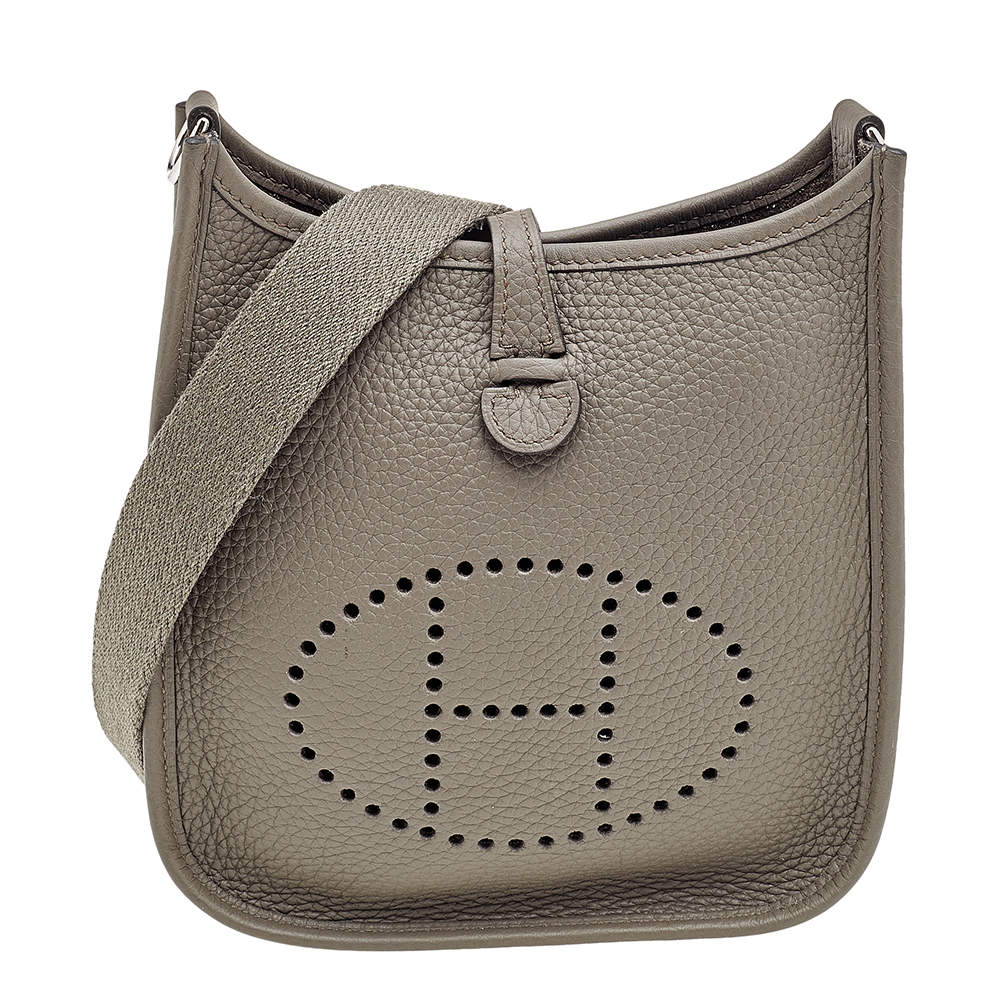 Hermes Etain Taurillon Clemence Leather Evelyne TPM Bag Hermes | The ...