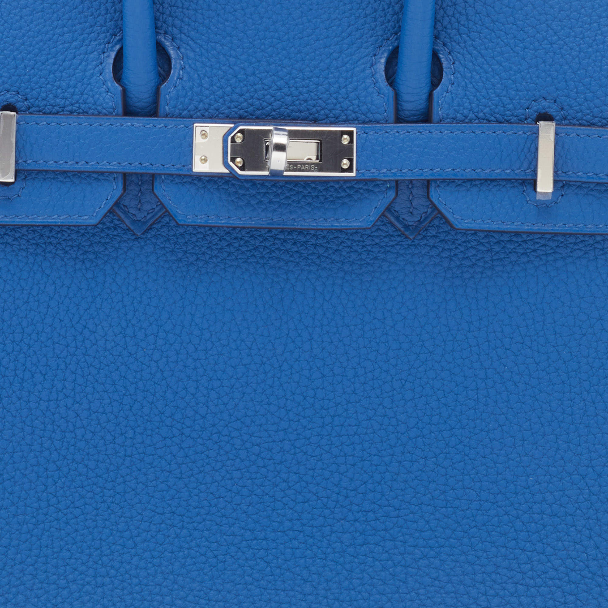 Hermès Birkin Bleu France Togo 25 Palladium Hardware, 2021 (Like New), Blue/Silver Womens Handbag