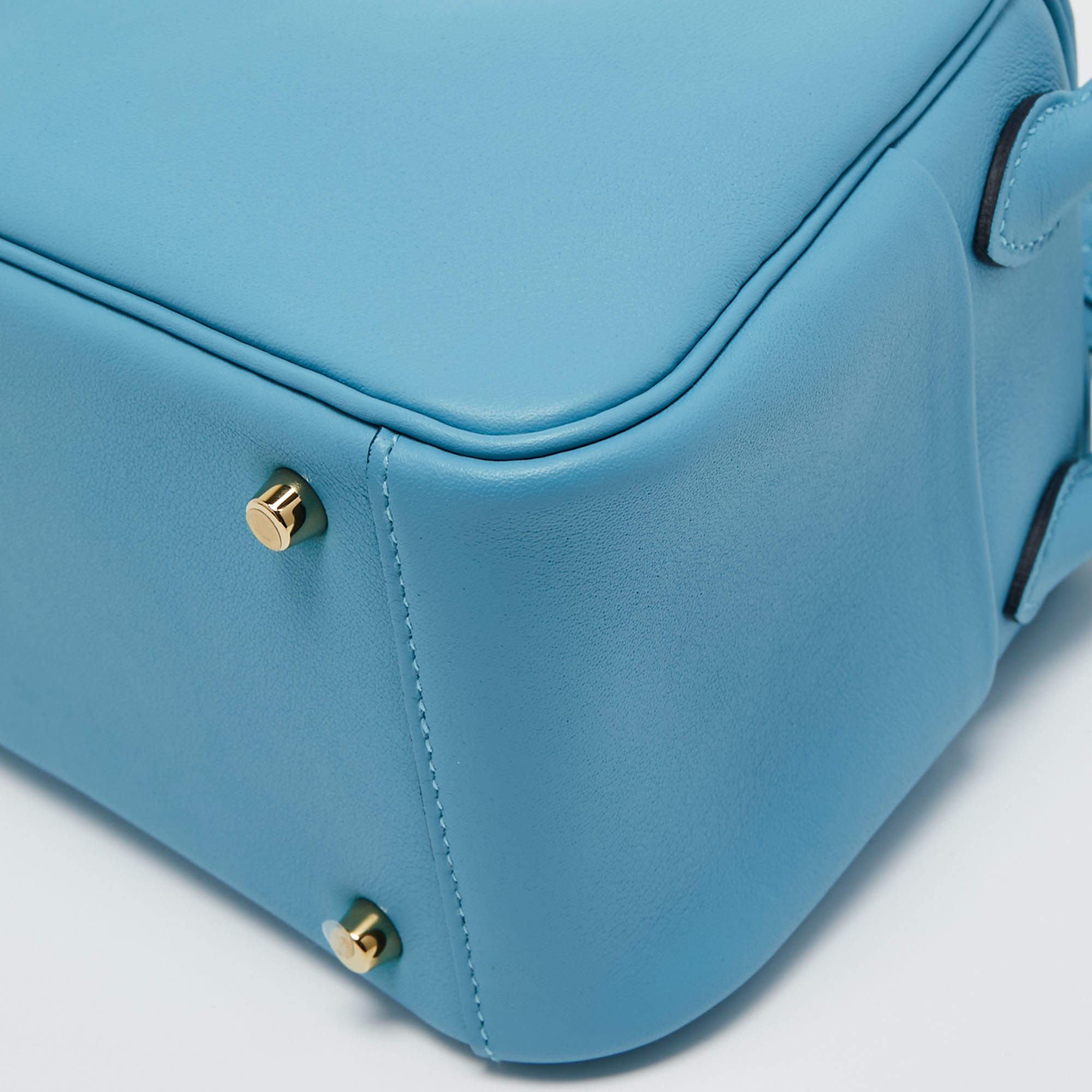 Hermes Kelly 25 Bleu du Nord Blue Togo Leather Shoulder Bag Palladium – Lux  Addicts