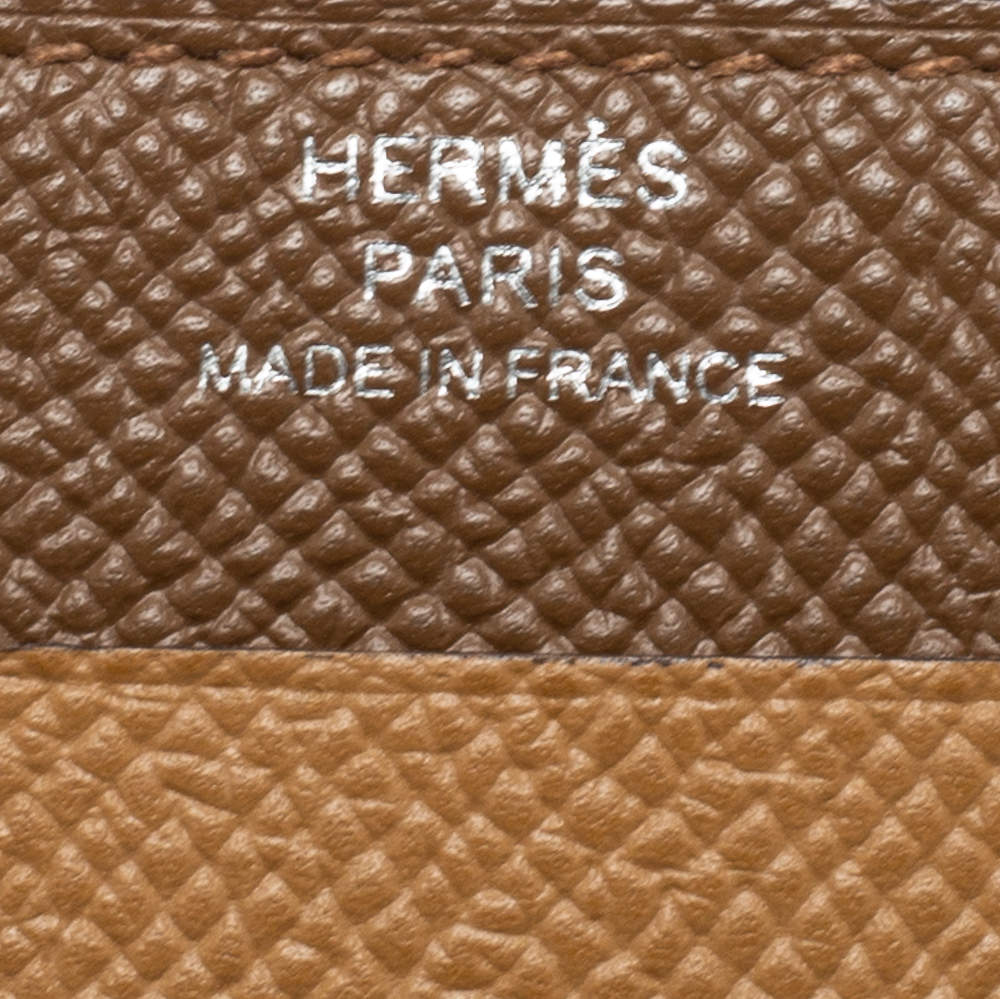 Hermes Alezan/Biscuit Epsom Leather City 3CC Card Holder Hermes