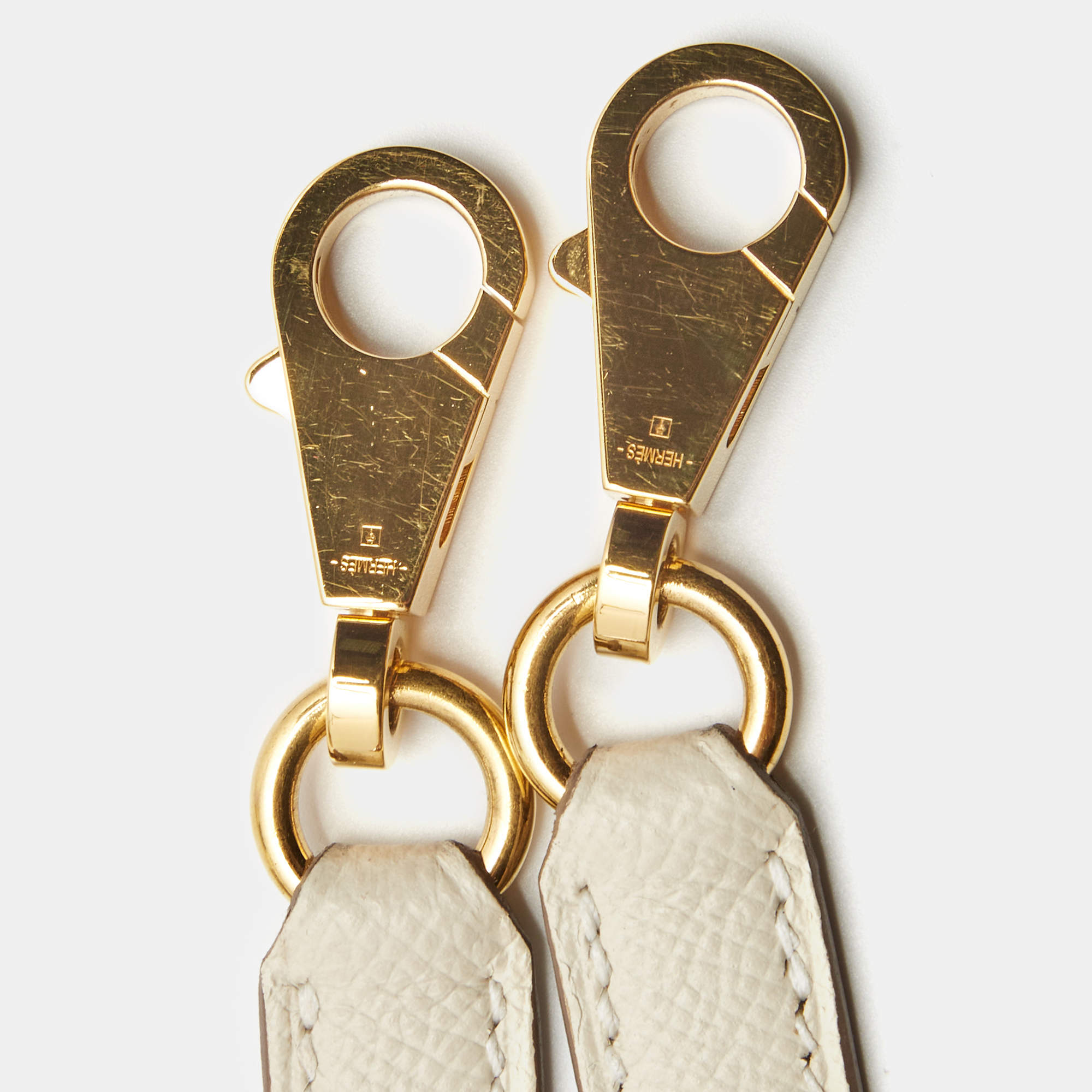 Hermes Nata Epsom Leather Gold Finish Kelly Sellier 28 Bag Hermes