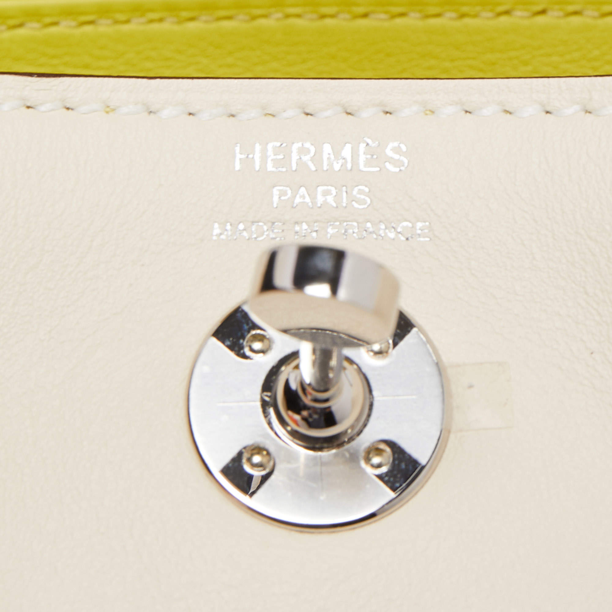 Hermes Mini Lindy Lime Clemence Palladium Hardware – Madison Avenue Couture
