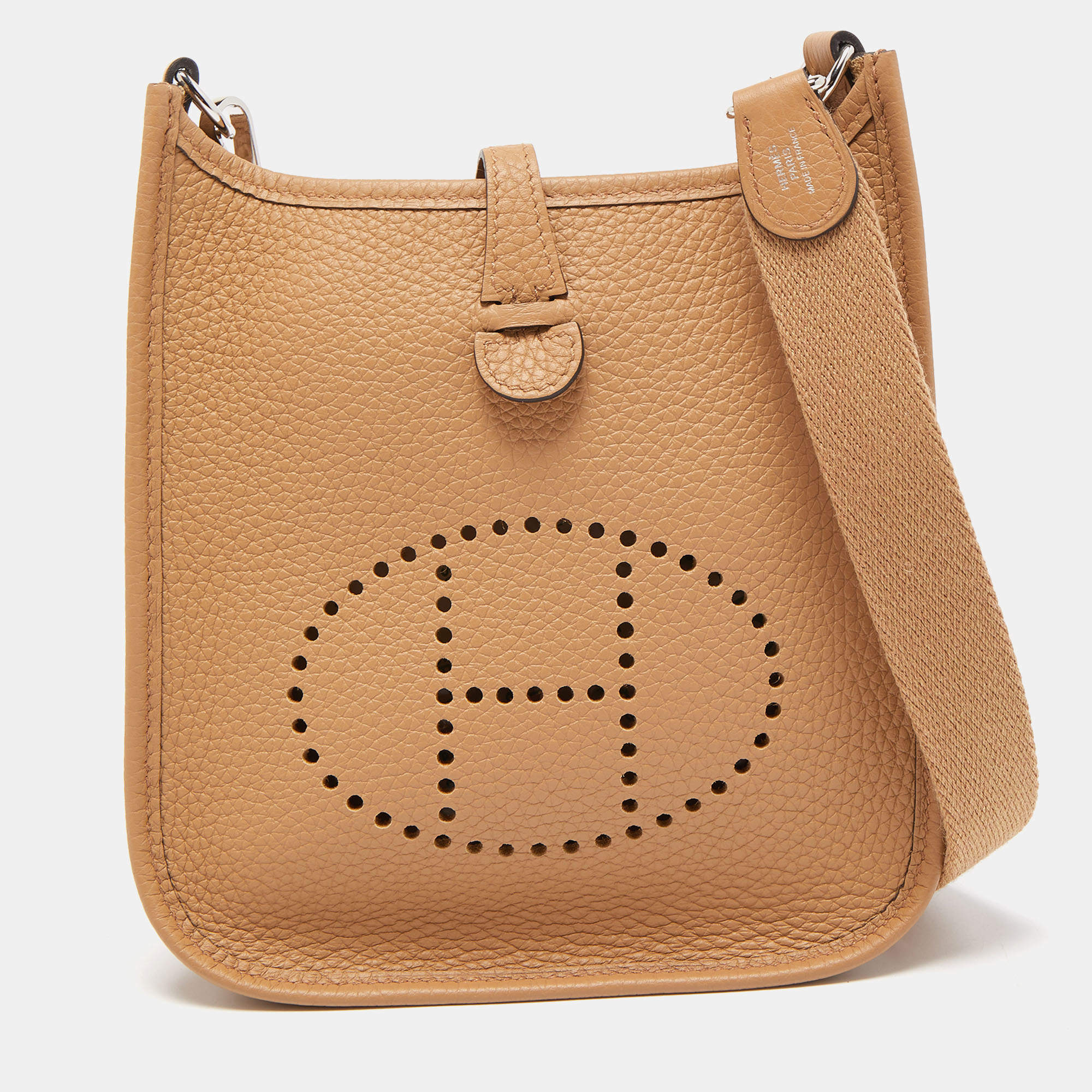 Hermès 2022 Chai Clemence Evelyne TPM 16 w/ Tags - Brown Crossbody Bags,  Handbags - HER436153