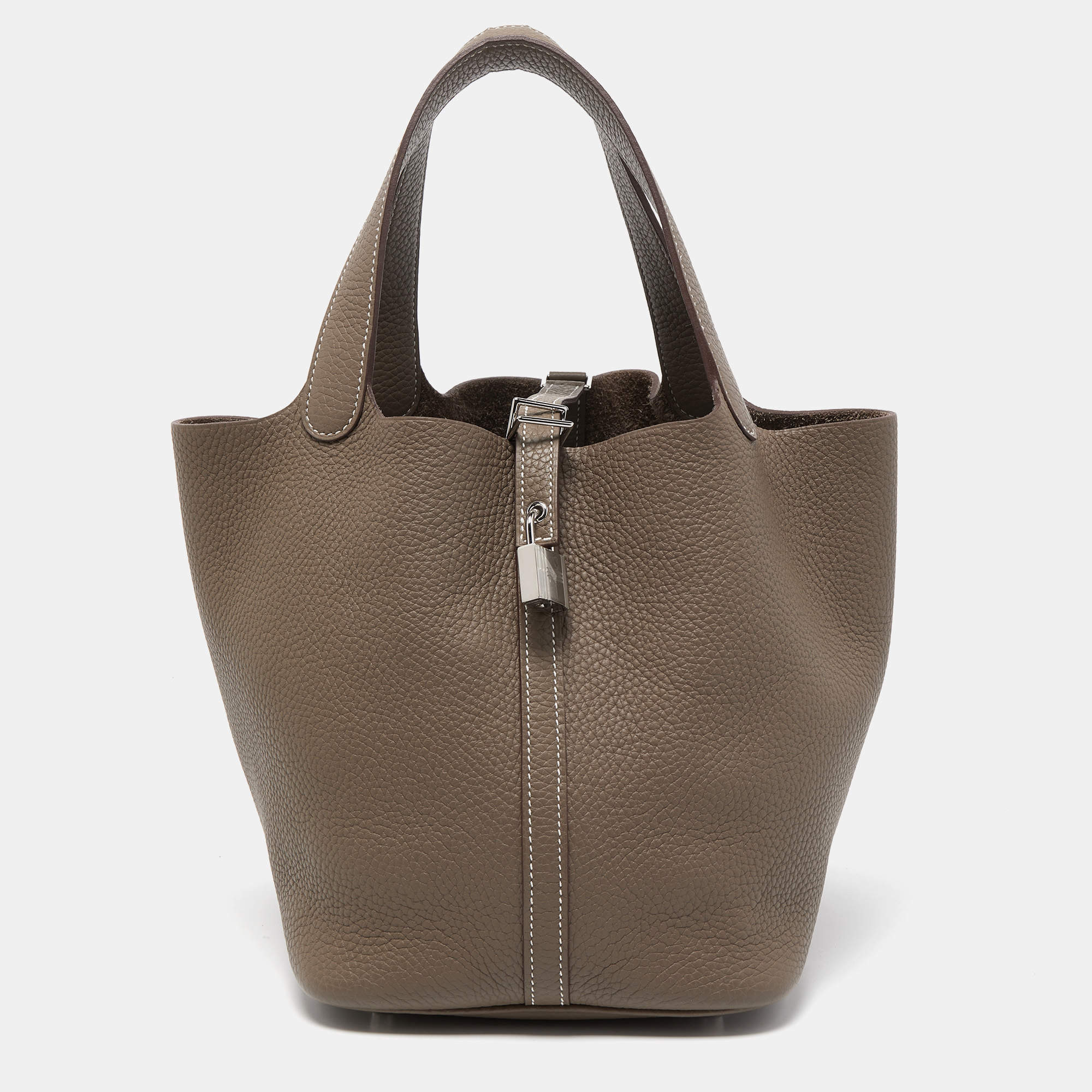 Shop HERMES Picotin Casual Style Street Style 2WAY Plain Leather
