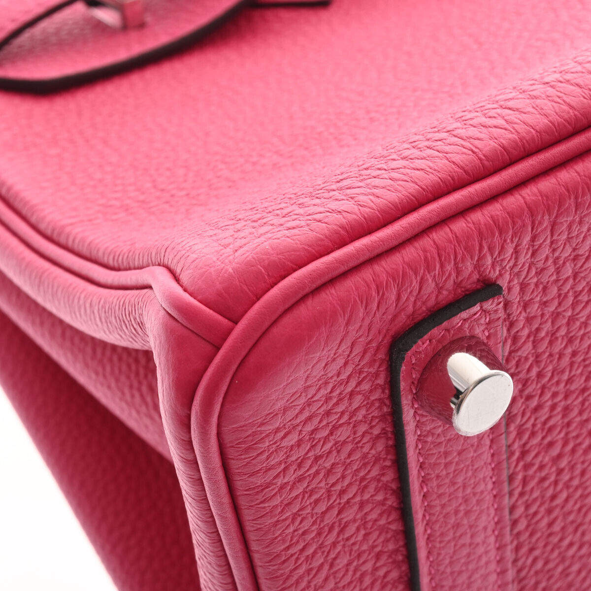 Hermès - Authenticated Birkin 25 Handbag - Leather Pink Plain for Women, Very Good Condition