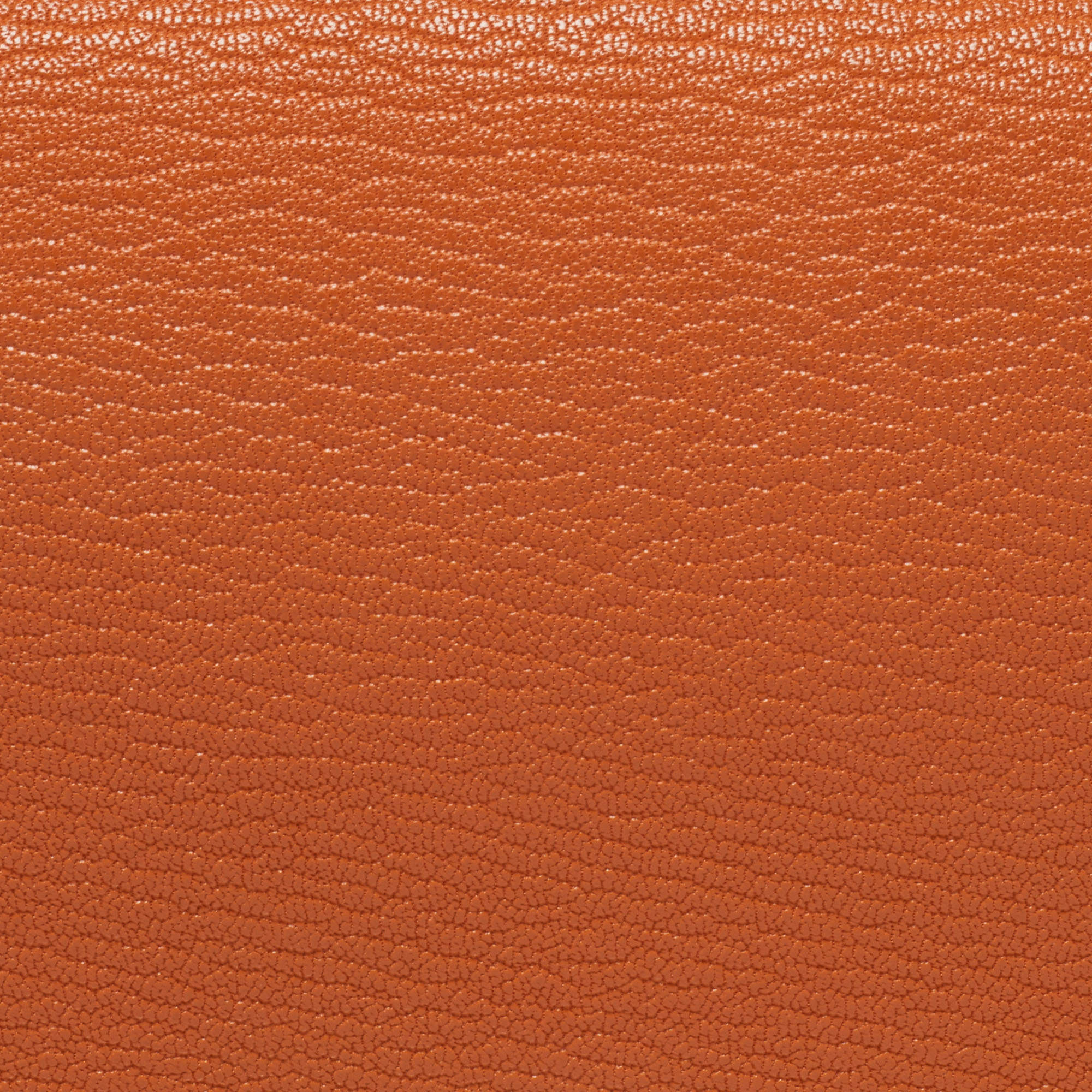 Hermès Orange Chèvre Mysore Leather Palladium Finish Geta Sangle
