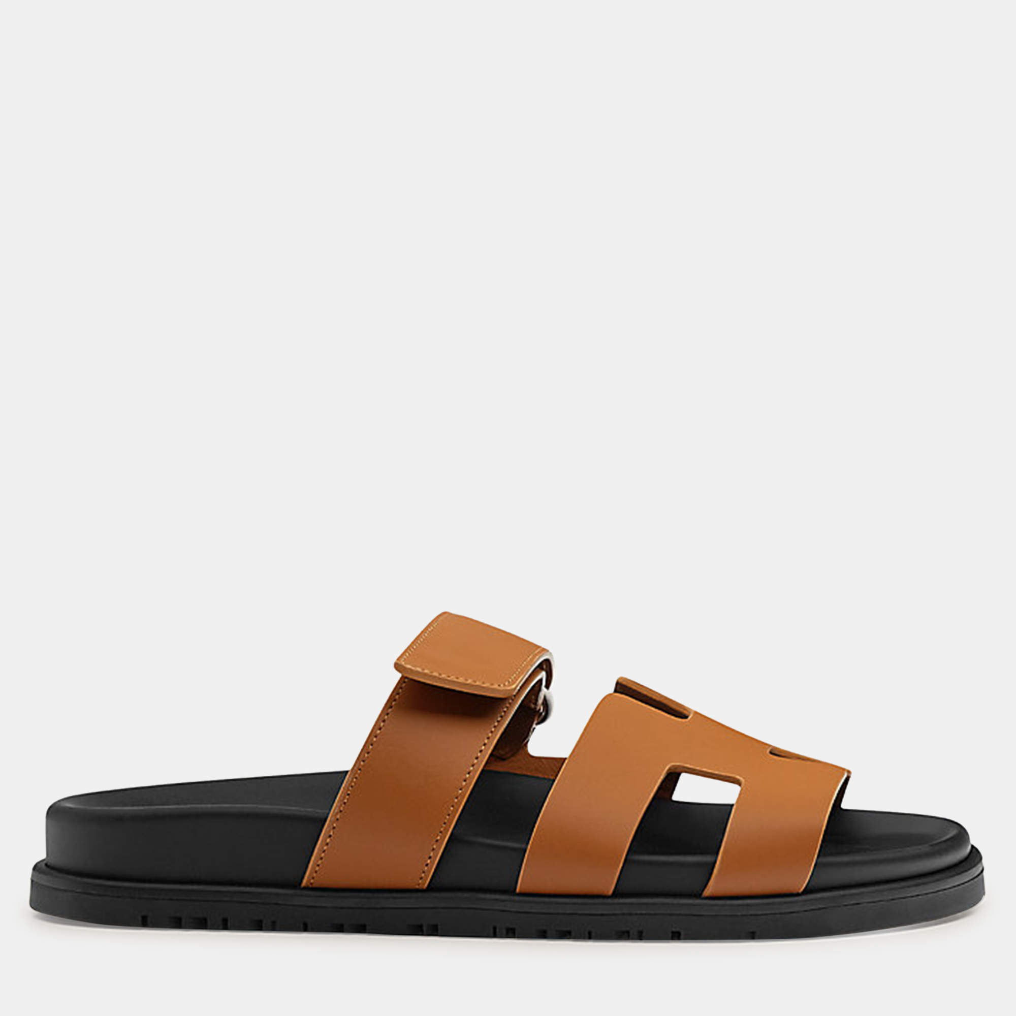 Hermes Naturel Rubber Chypre sandal 38