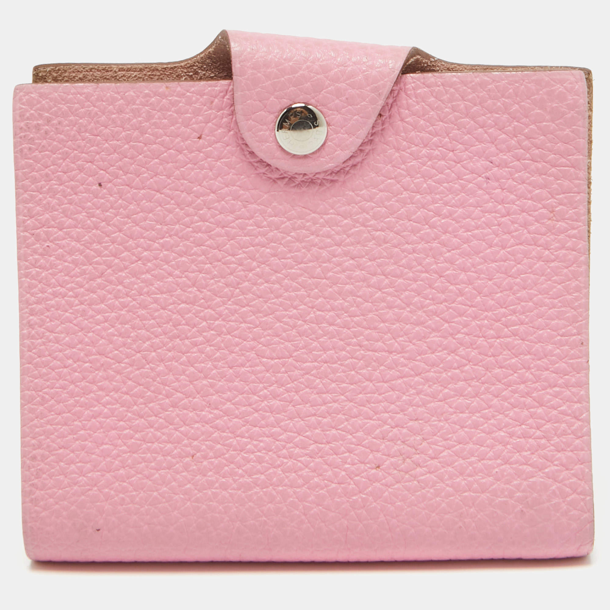 Hermes Pink Togo Leather Ulysse Mini Notebook