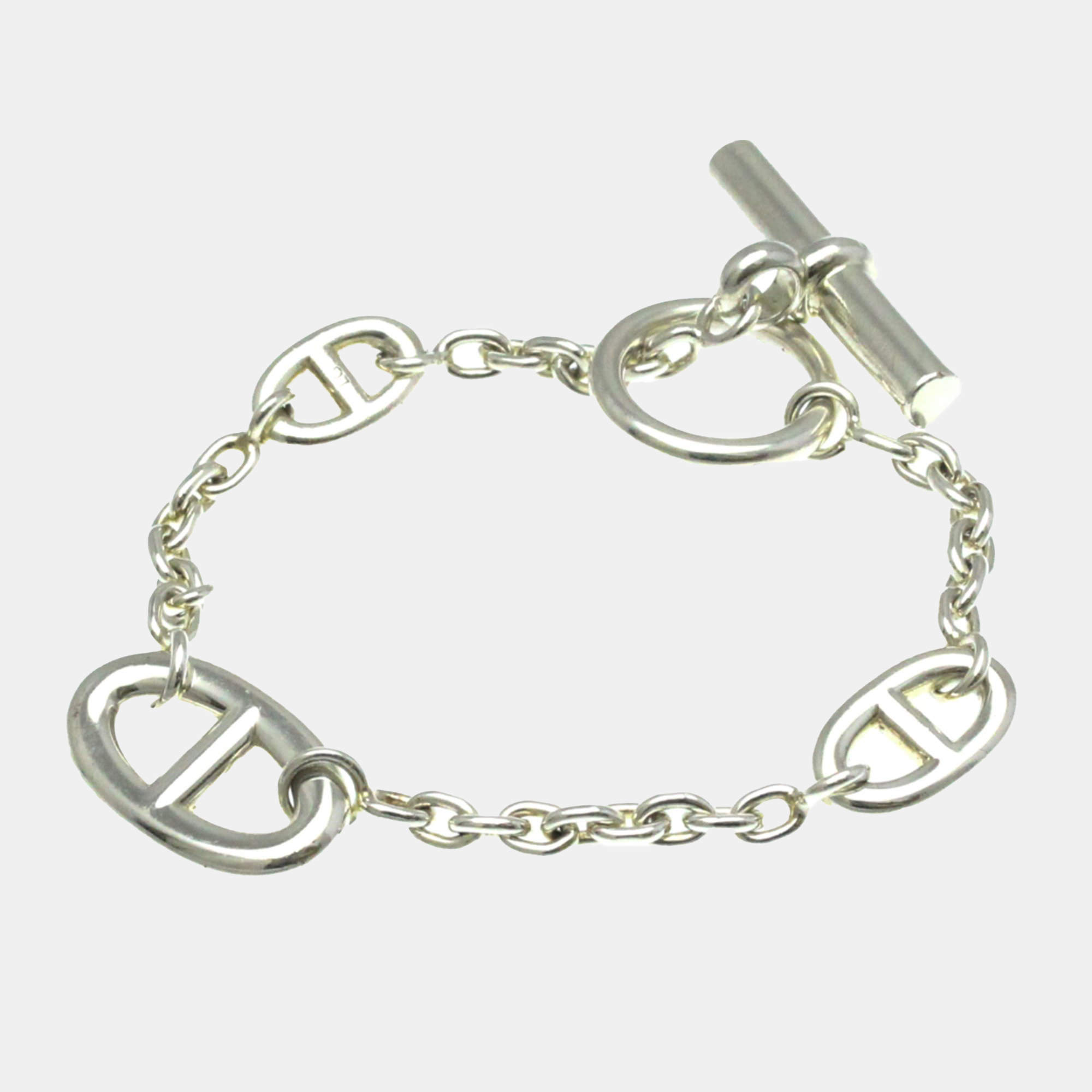 Hermes Silver Chaine D'ancre LG Chain Bracelet