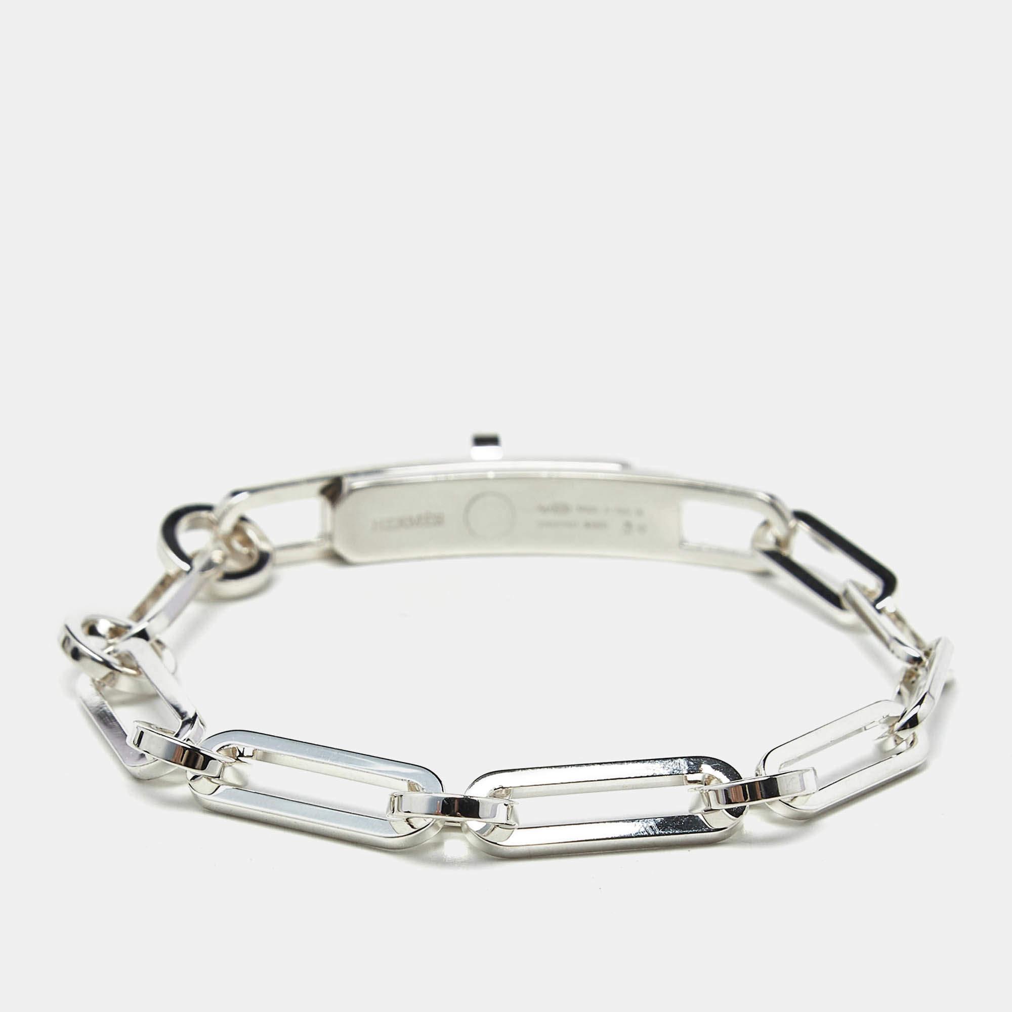 Pre Owned Hermes Kelly Chaine Sterling Silver 925 Bracelet