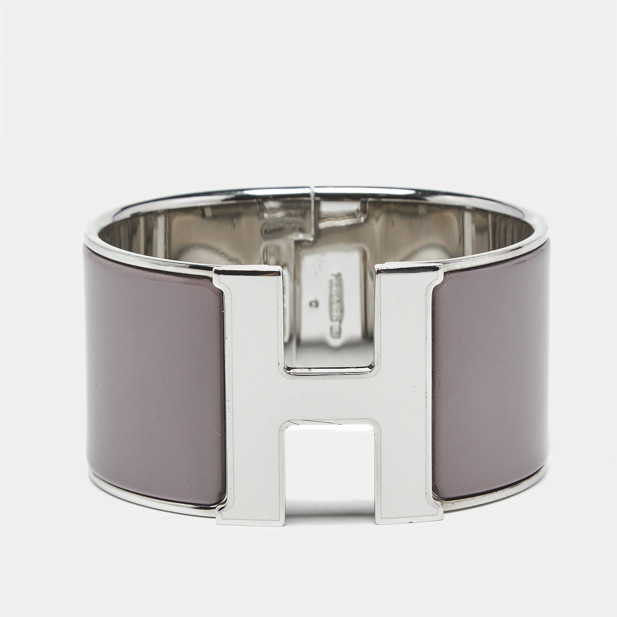 مملوكة مسبقًا سوار هيرمس كليك كلاك H إناميل مطلي بالاديوم