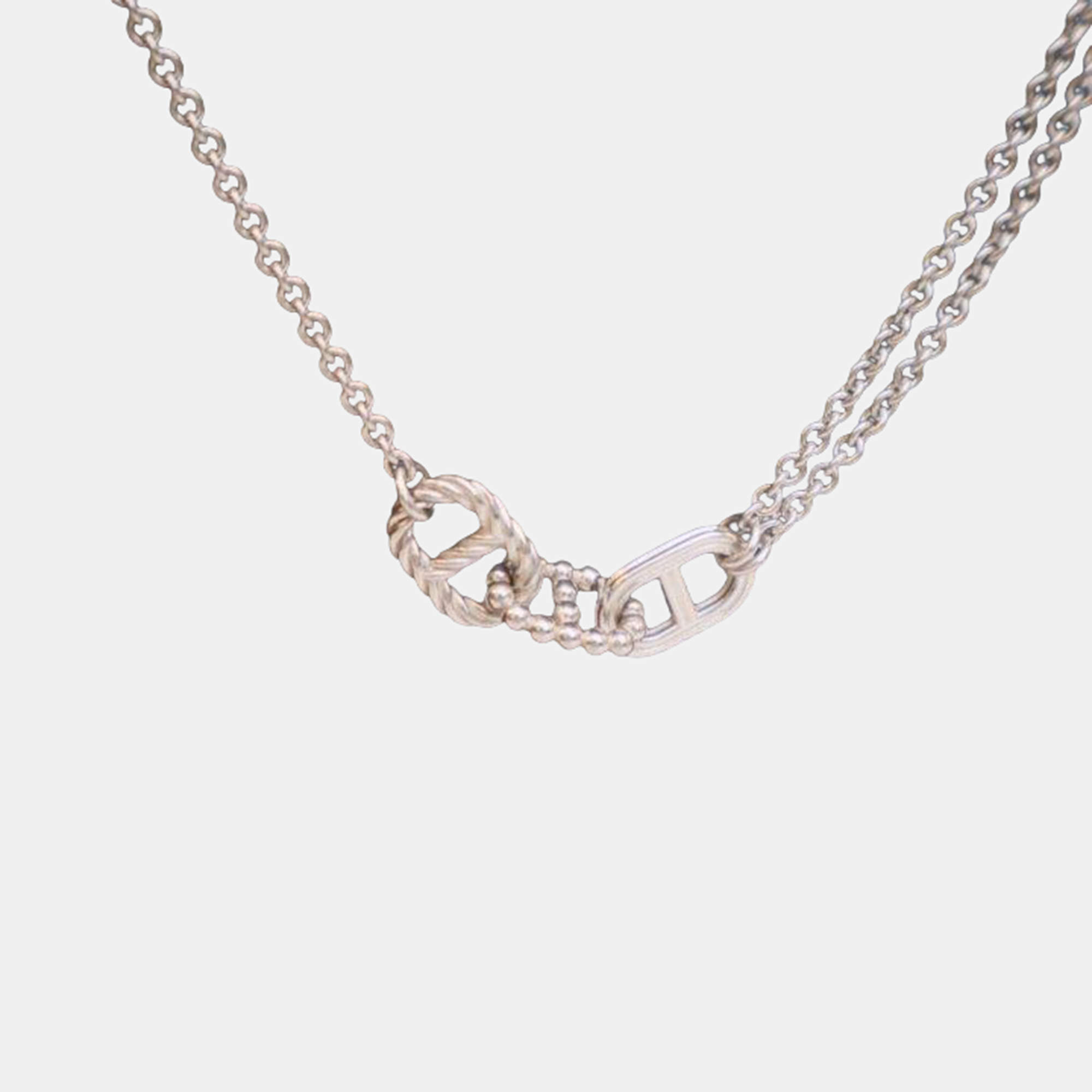 Pre Owned Hermes Chaine D'ancre Parade Long Necklace