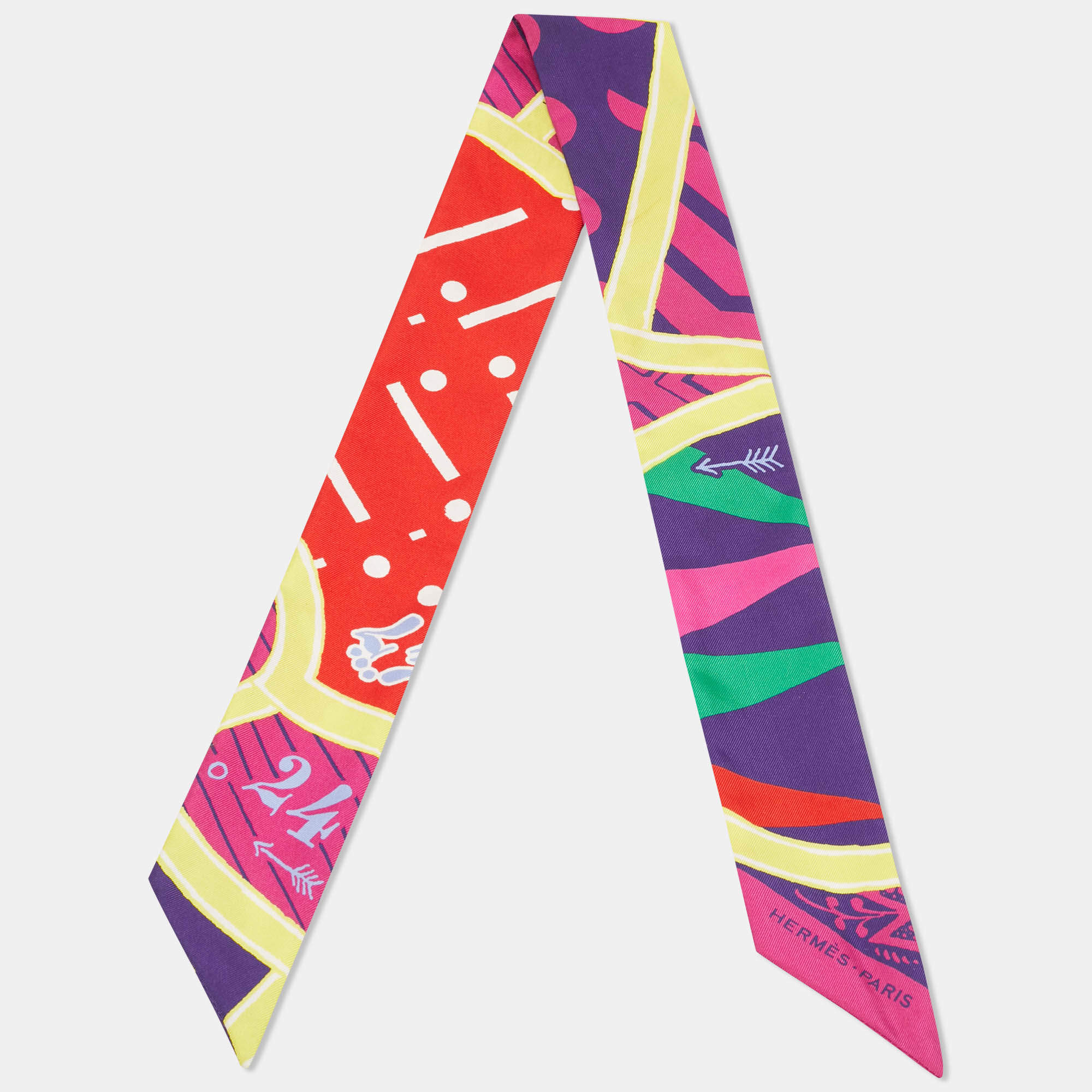 Pre Owned Hermès Multicolor Silk Twilly