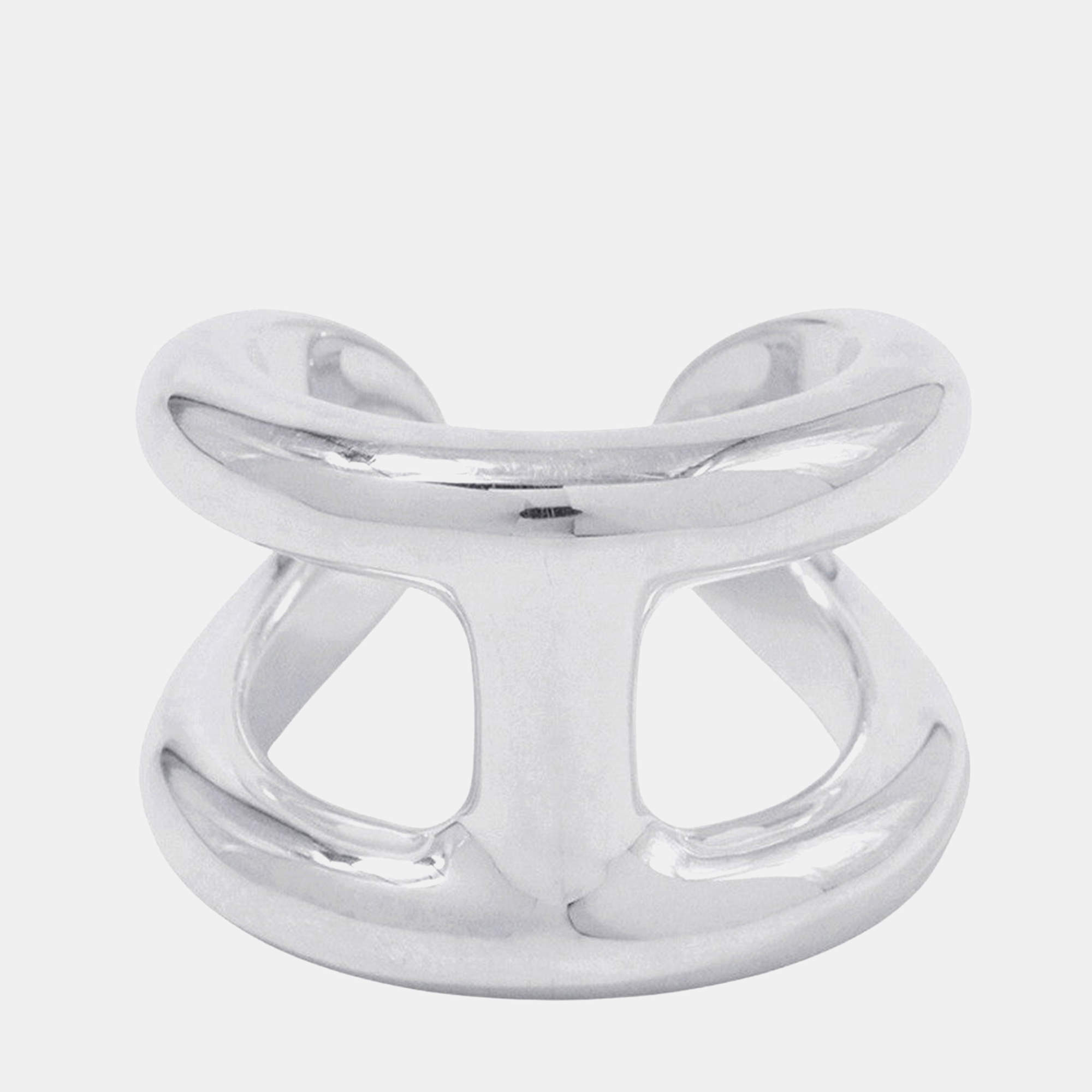 Pre Owned Hermes Osmoz Ring Size Gm/53 Sv925