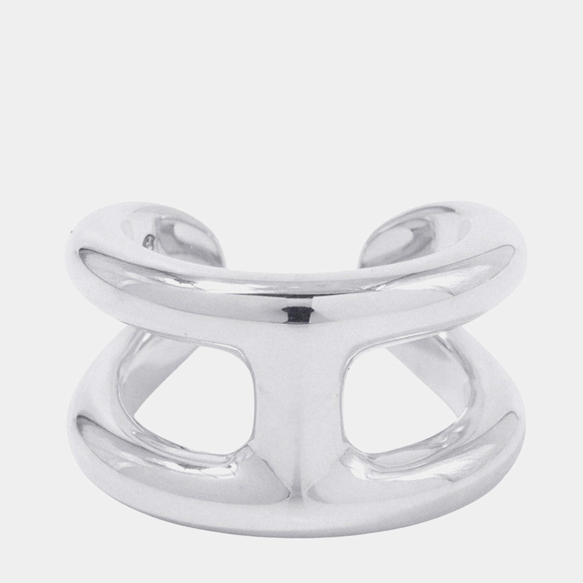 Pre Owned خاتم هيرميس أوزموز مقاس بي ام/53/#13 فضة 925