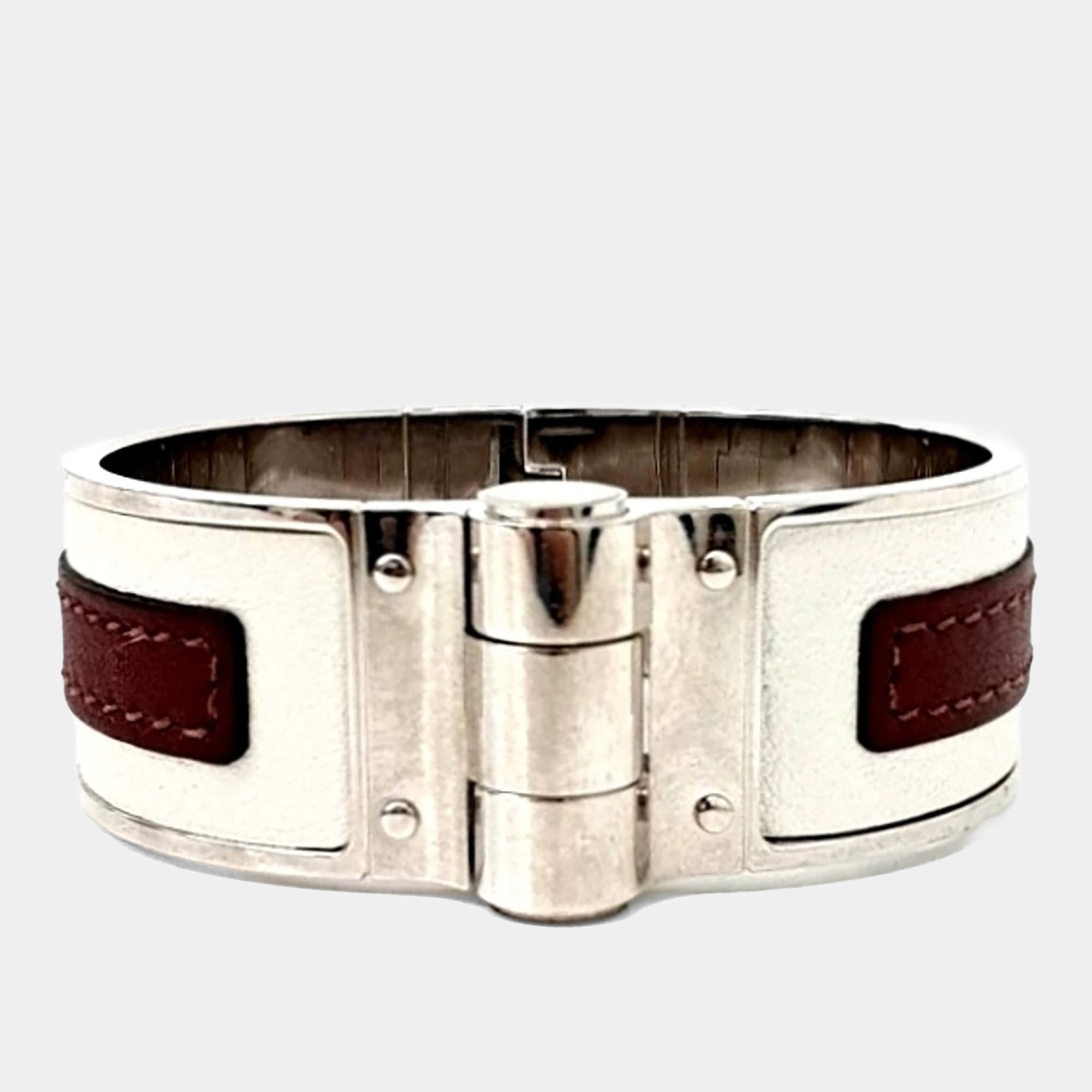 Pre Owned Hermes Metal Hinged Bracelet