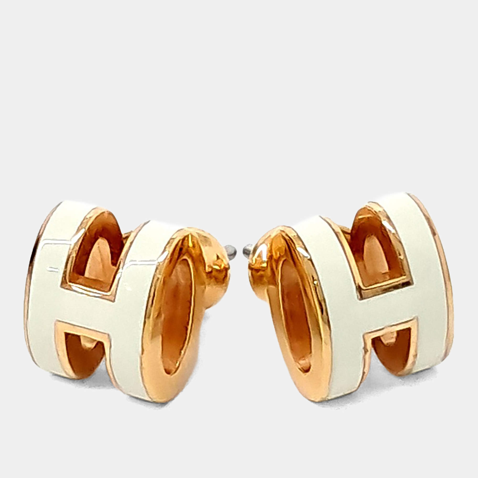 مملوكة مسبقًا Hermes Mini Pop H Logo Earrings