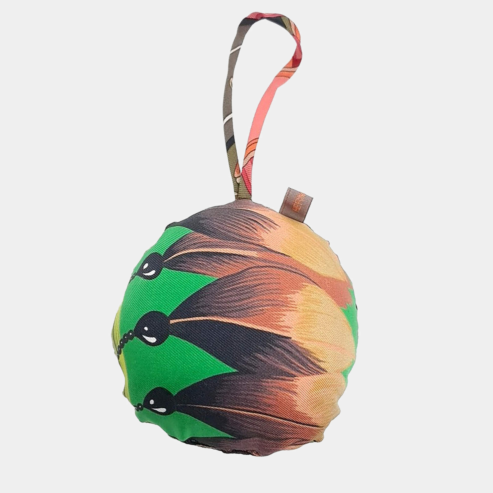 Pre Owned Hermes Petit Hache Silk Bag Charm