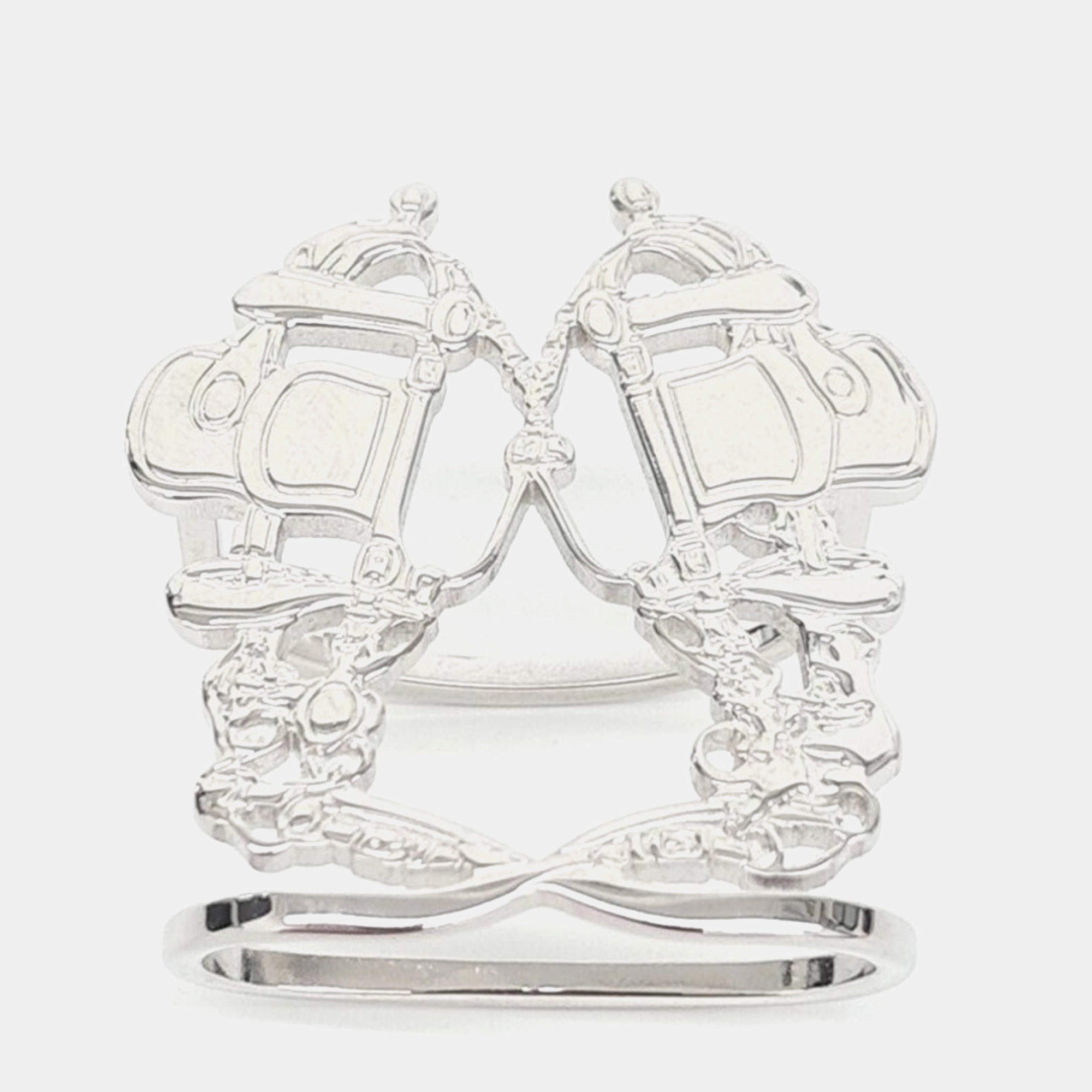 مملوكة مسبقًا Hermes Silver Scarf Ring