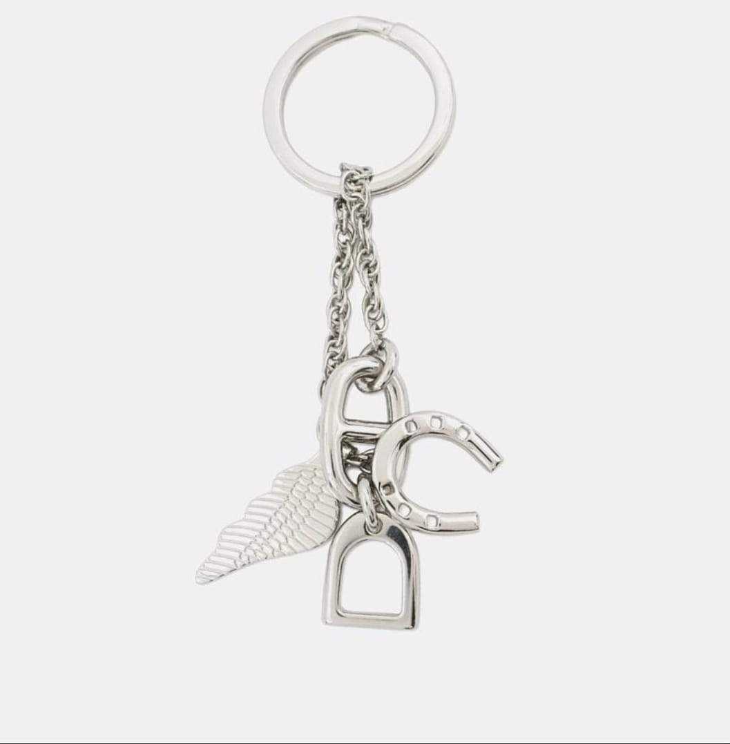 مملوكة مسبقًا Hermes Bon Voyage Keychain Stainless Steel