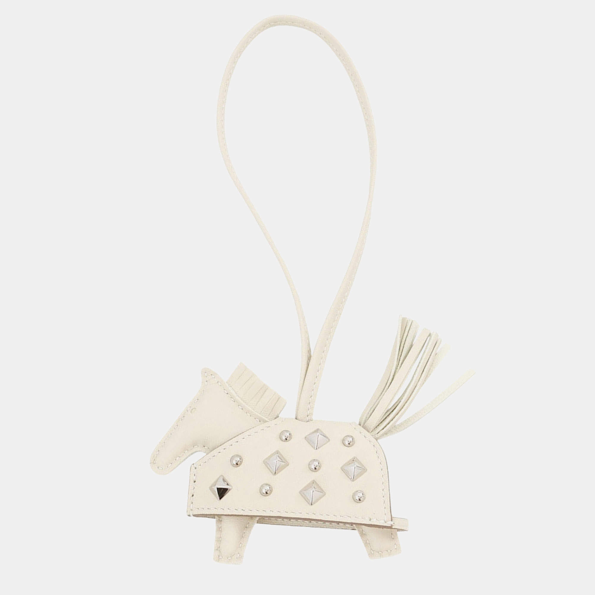 مملوكة مسبقًا Hermes Rodeo Rodeo Rock Craie Lambskin PM