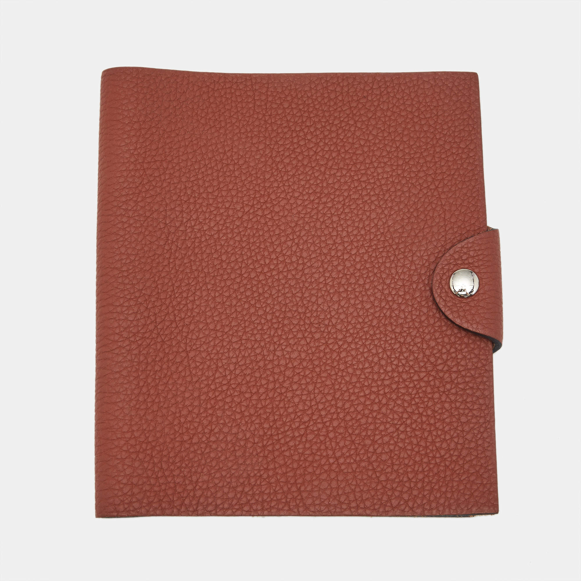 Pre Owned Hermès Ulysse PM Notebook Cover Cuivre Taurillon Clemence Leather 