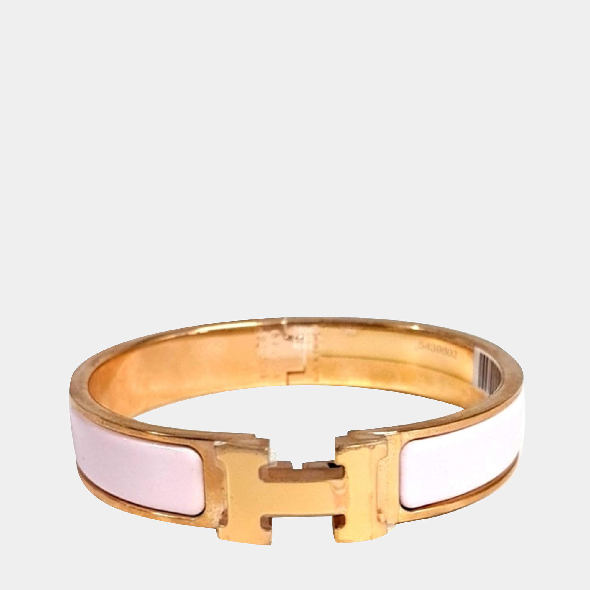 Pre Owned Hermes Metal Click H Bracelet PM