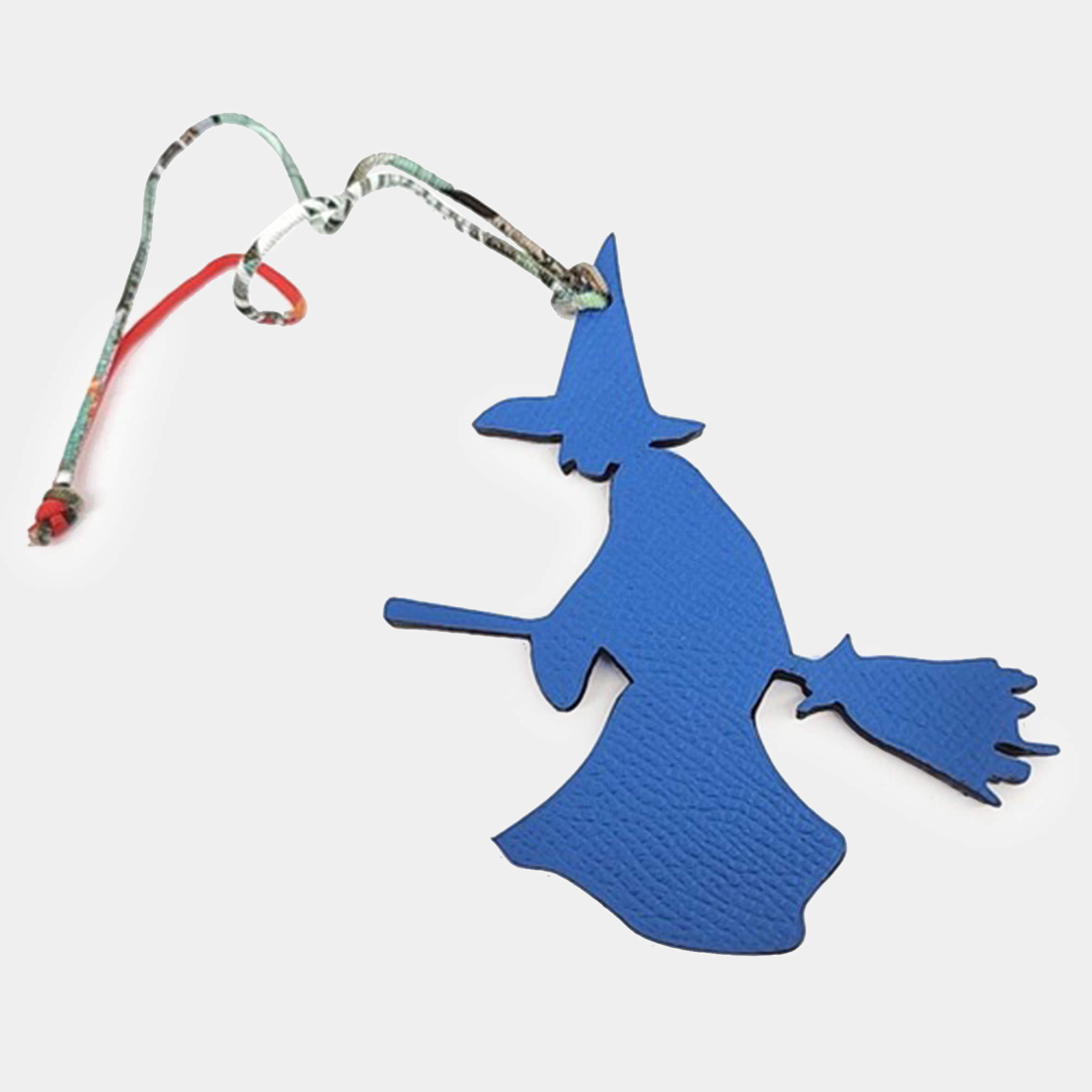 Pre Owned Hermès Blue Leather  Petit H bag charm