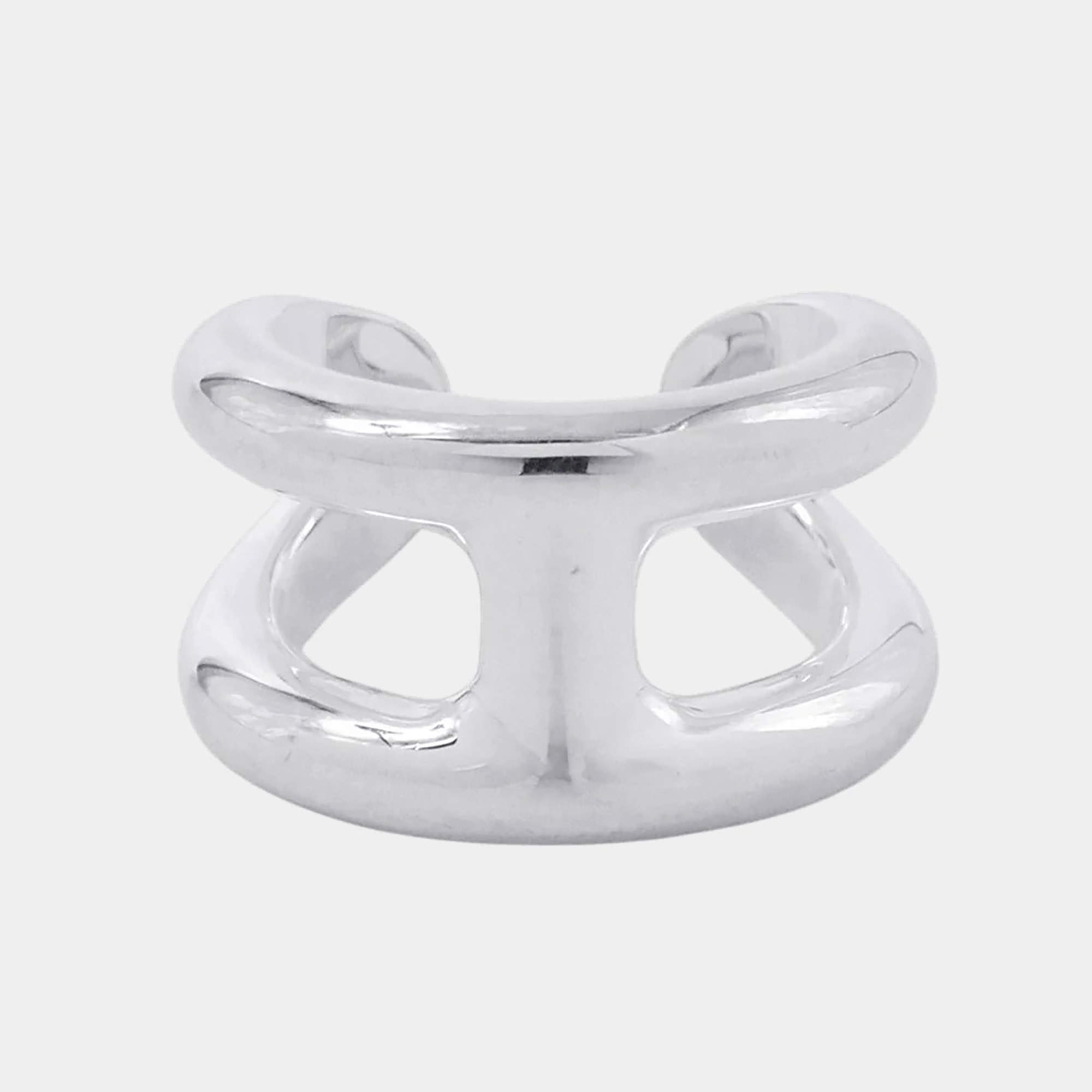 Pre Owned Hermes Osmoz Ring Size Pm/50/#10 Sv925