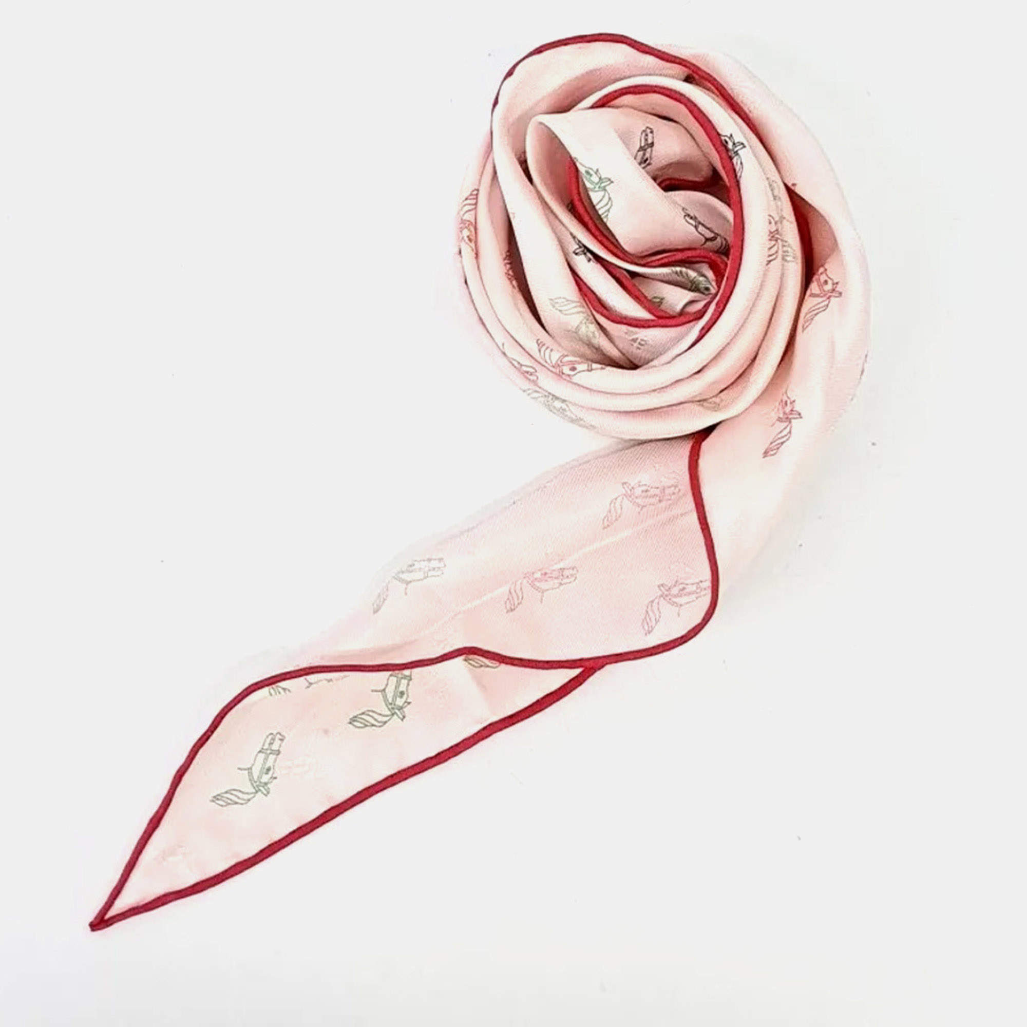 Pre Owned وشاح هيرمس حرير لوزانج