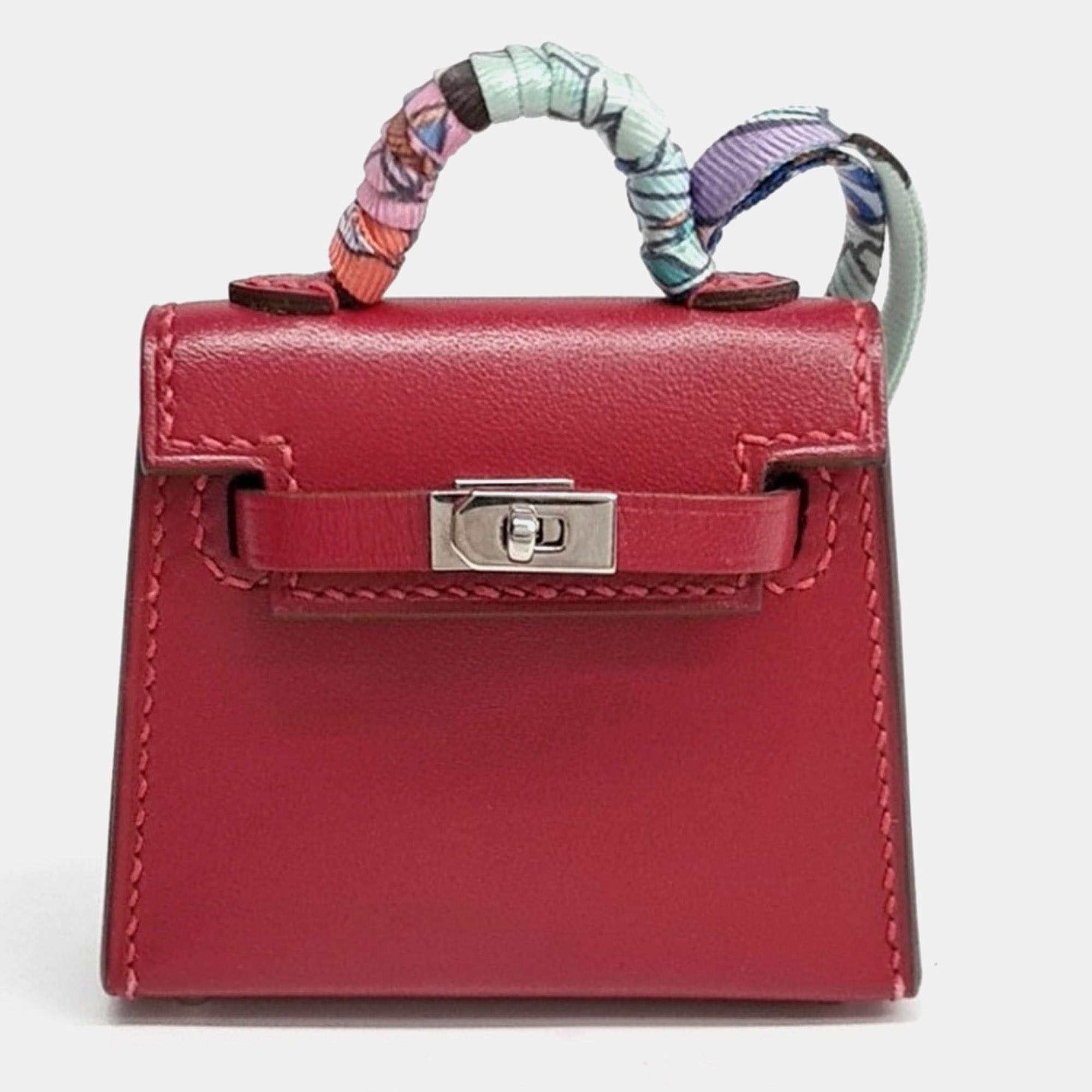 Pre Owned Hermès Kelly Twilly Red/Multicolor Bag Charm (Z)