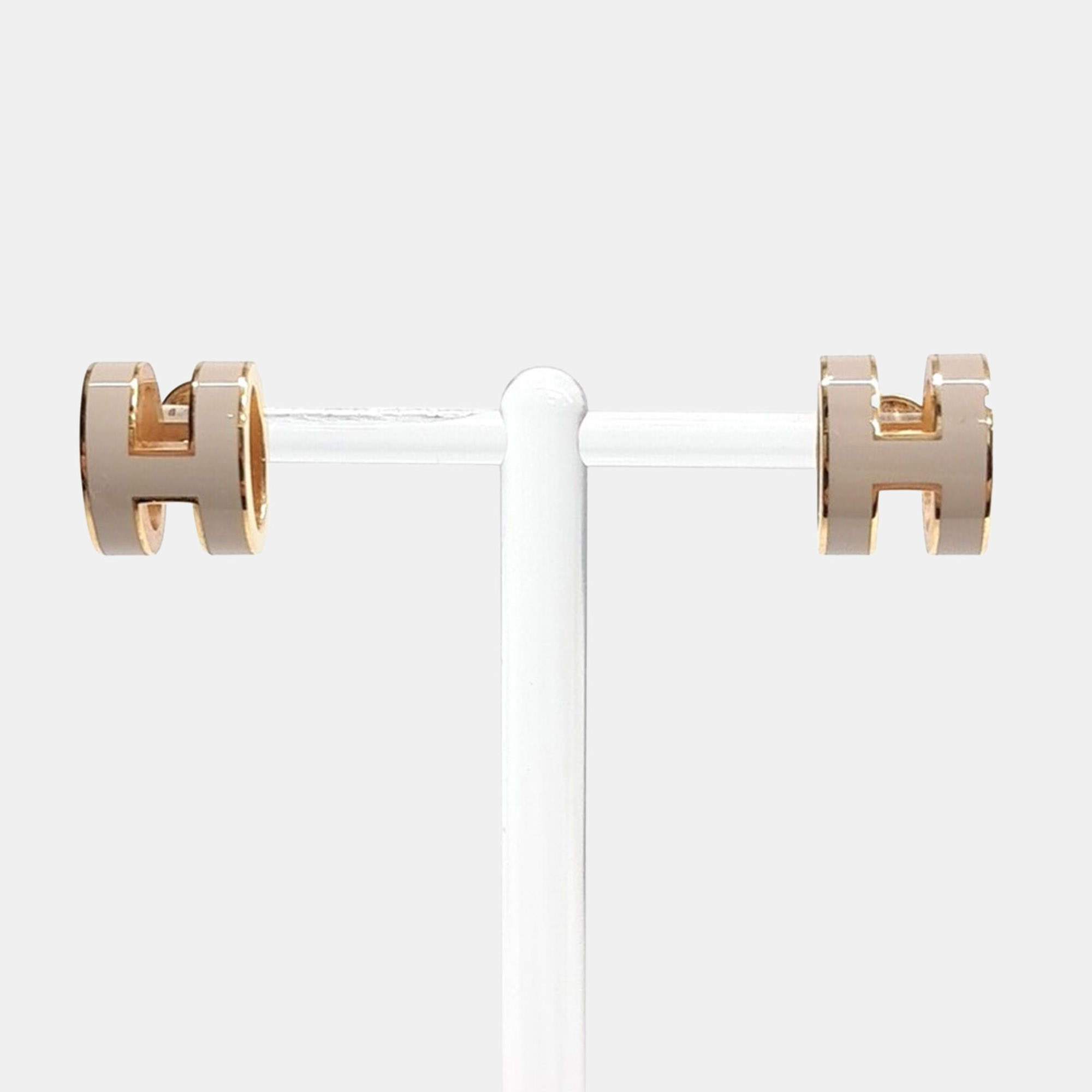 Pre Owned Hermès Pop H logo earrings